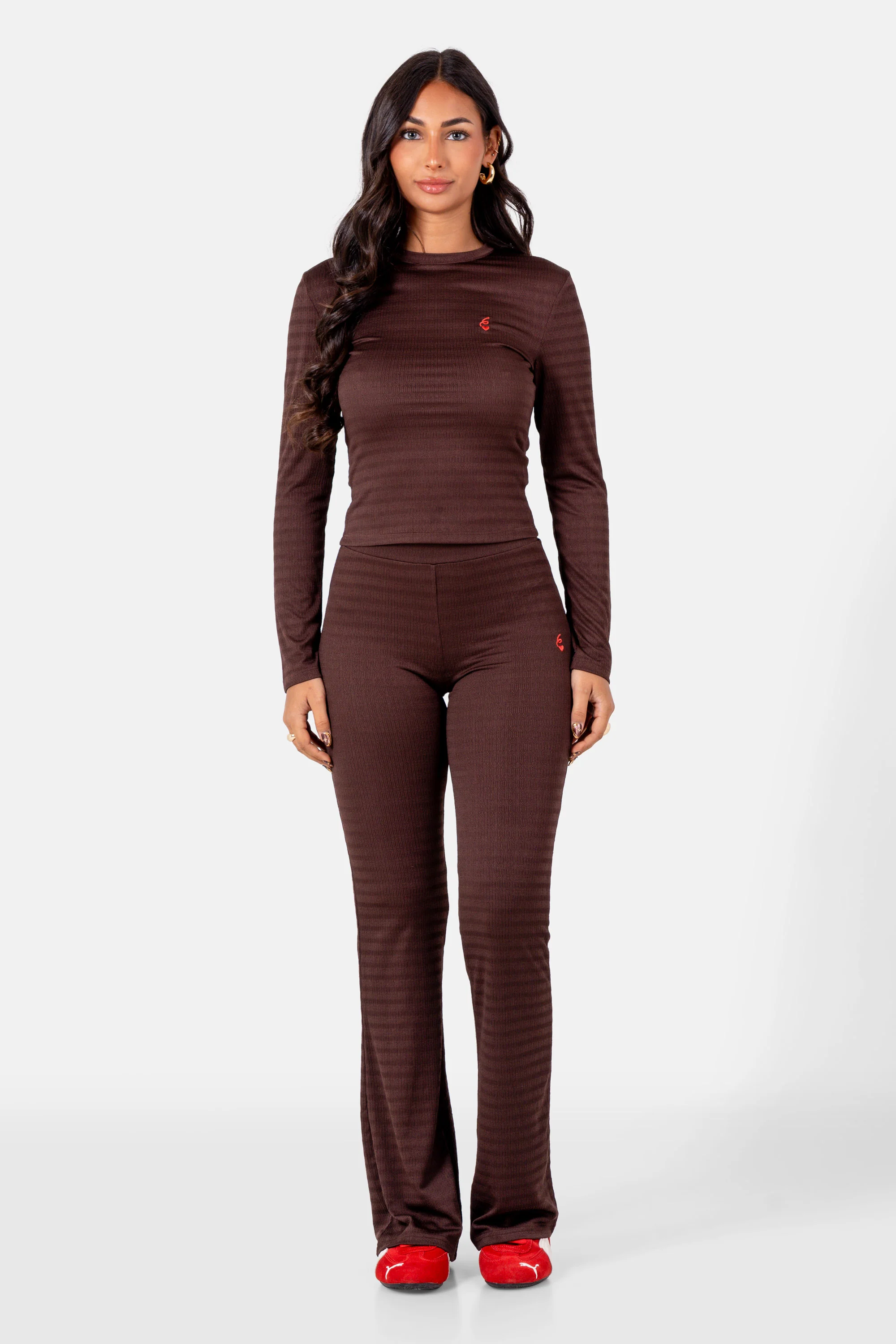 6 HEART textured l/s top - Image 2