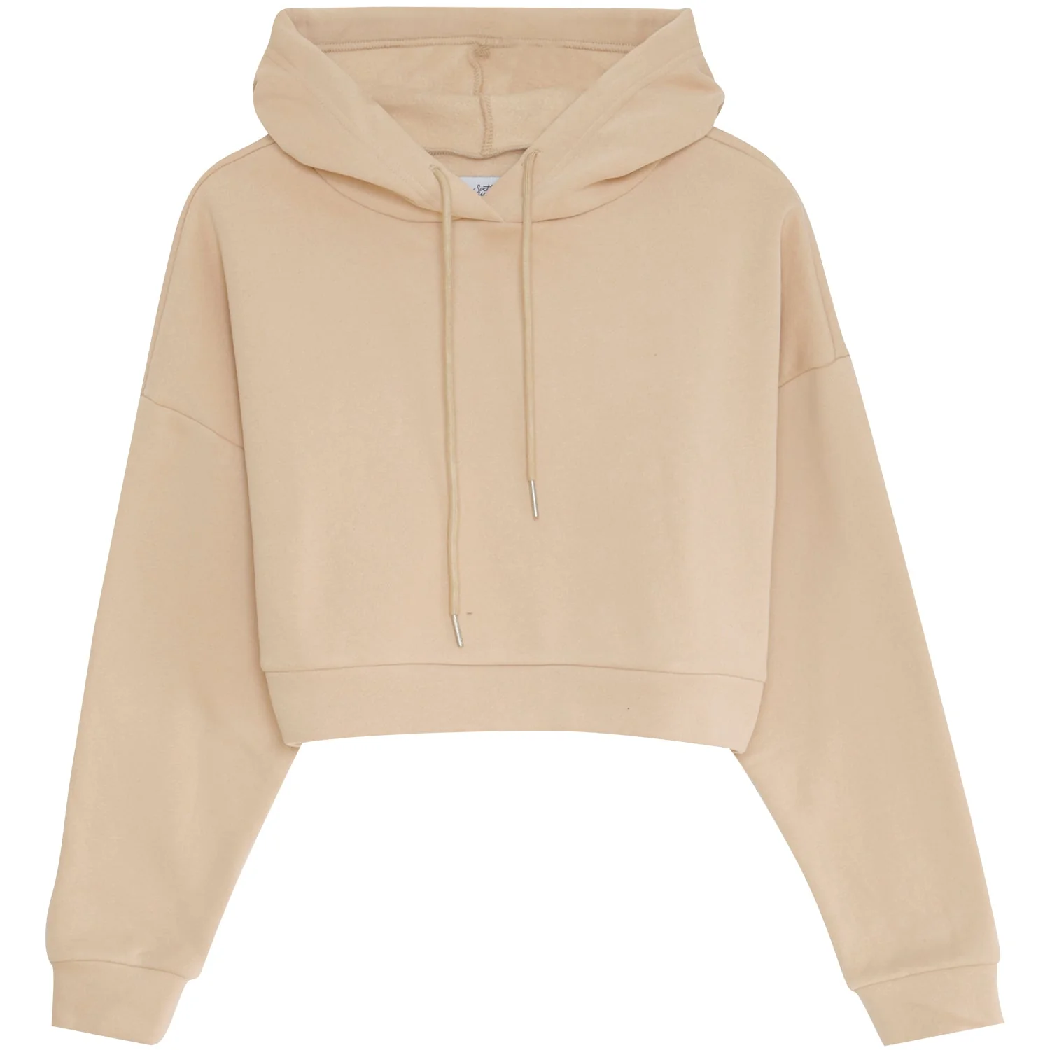 Sweat capuche court logo Beige clair - Image 7