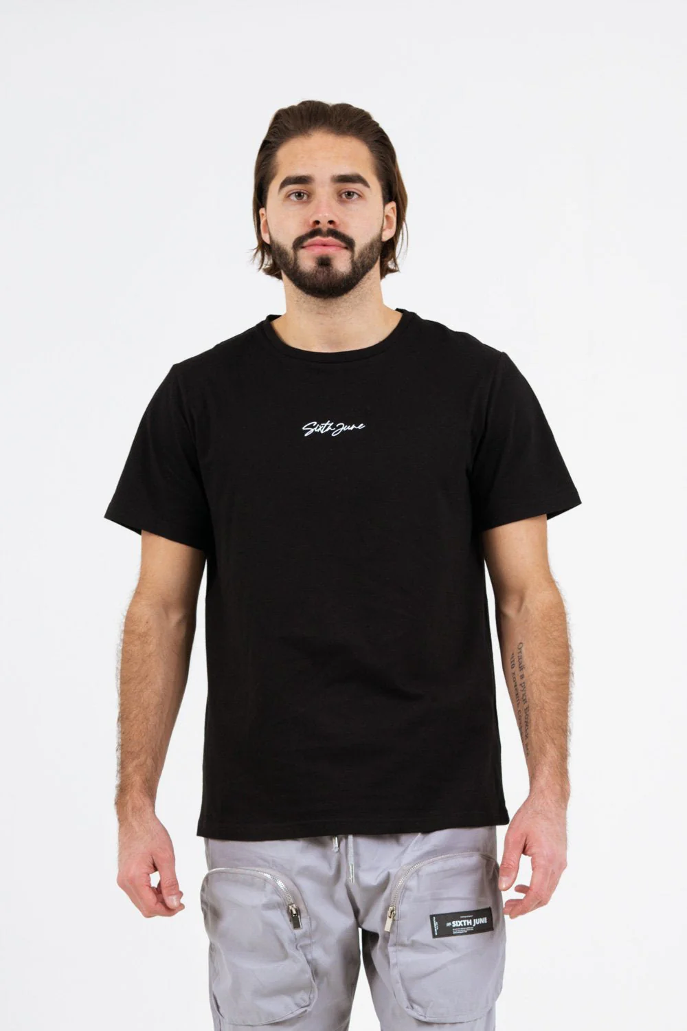 T-shirt dos signature noir