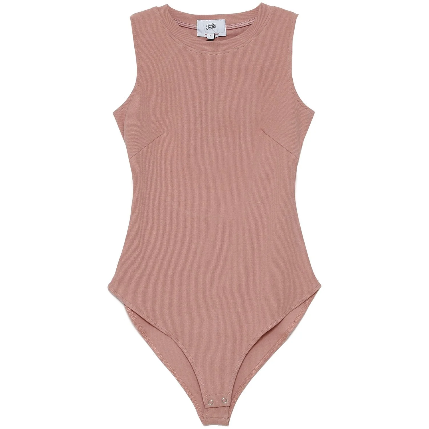 Body côtelé dos nu rose - Image 6