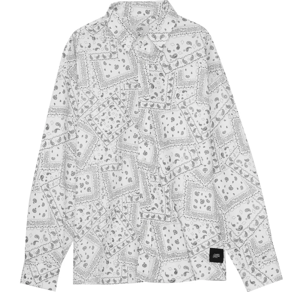 Chemise imprimé bandana blanc
