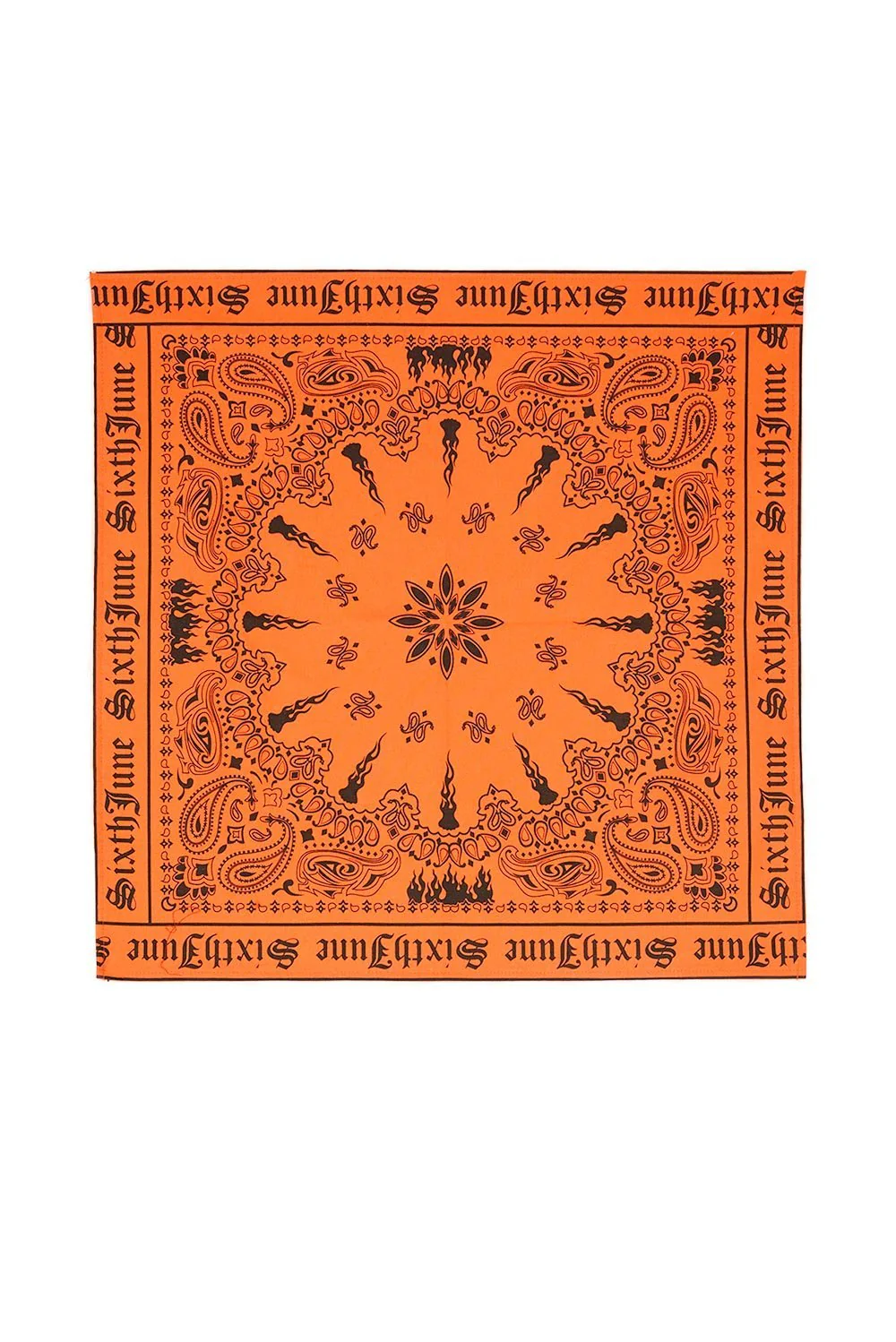 Bandana imprimé orange