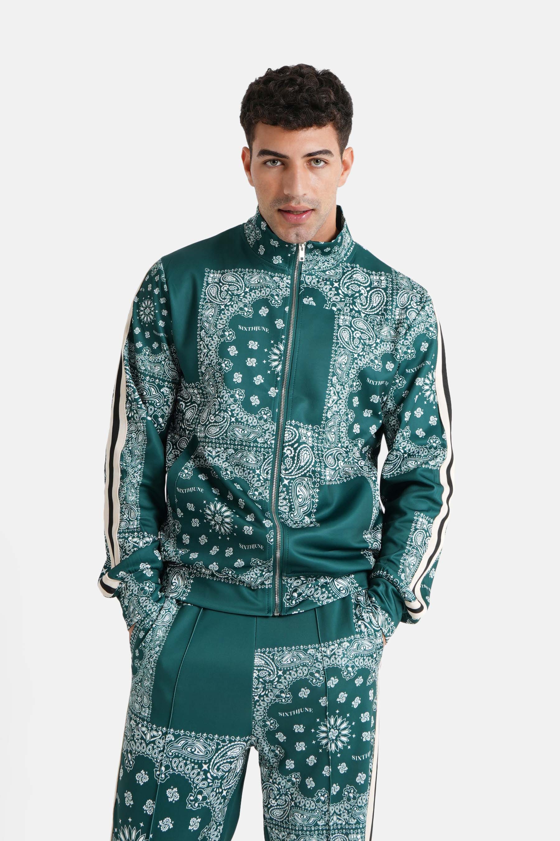 PATCHWORK bandana trackjacket