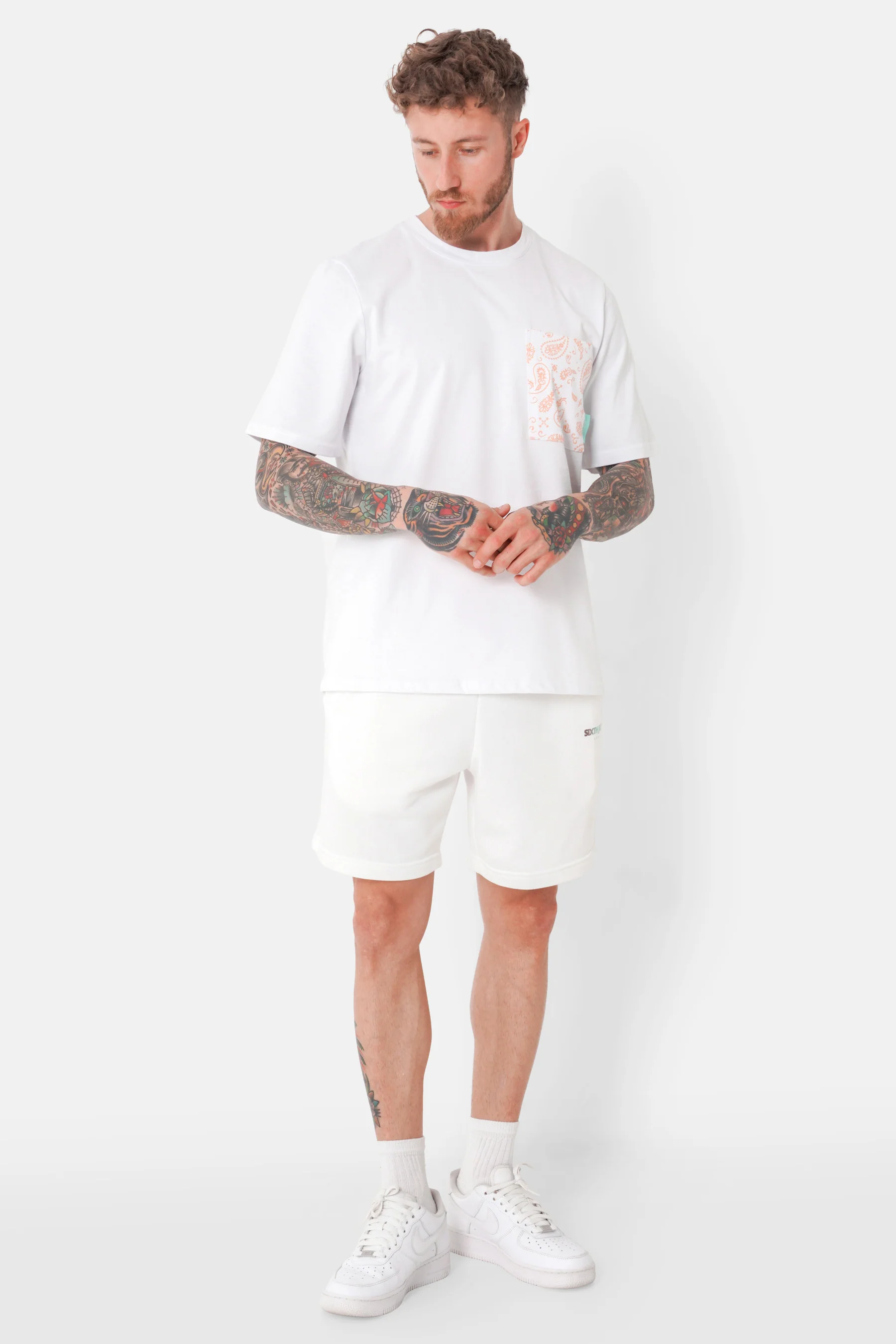 T-shirt poche bandana Blanc - Image 2