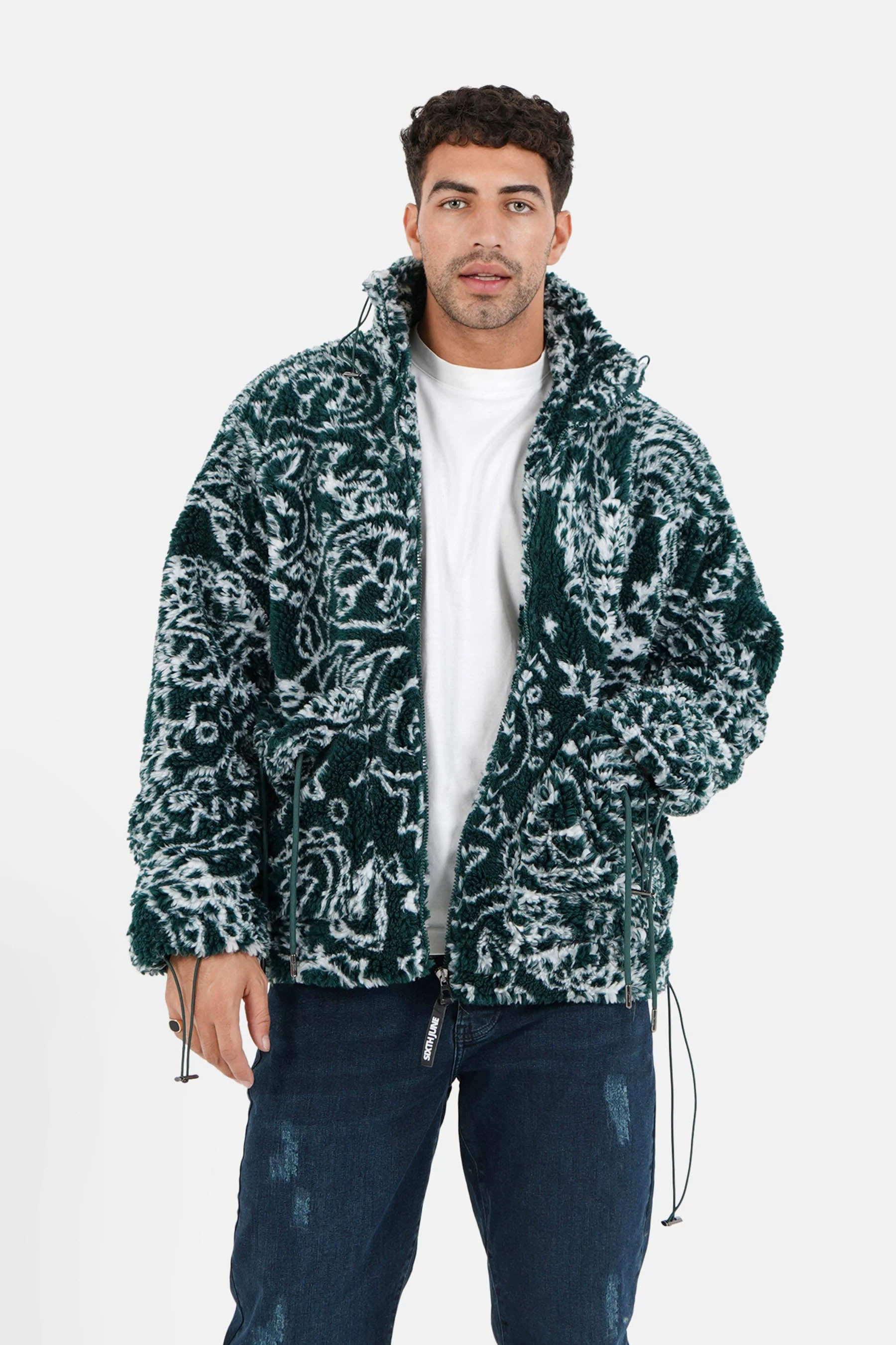 Veste bandana polaire Vert