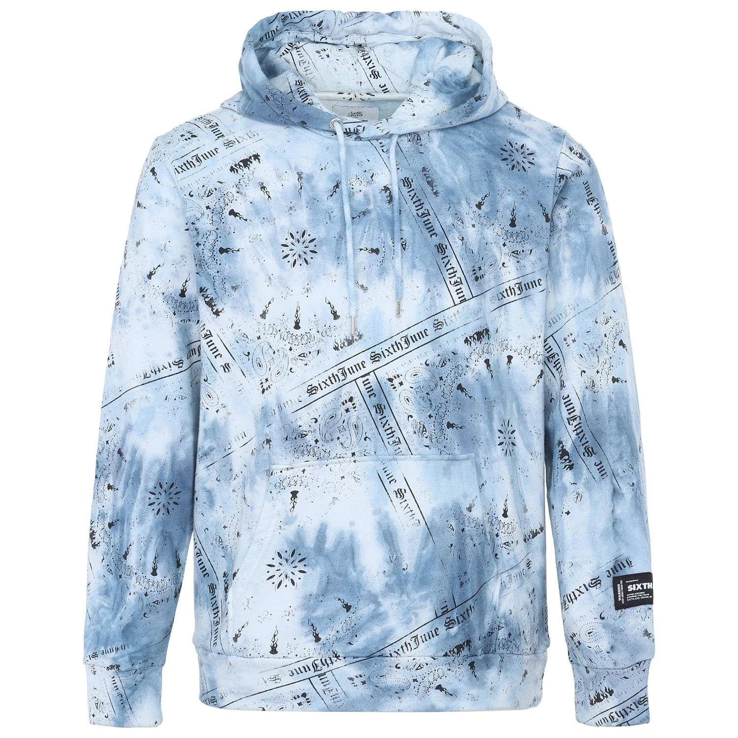 Sweatshirt tie dye bandana Bleu
