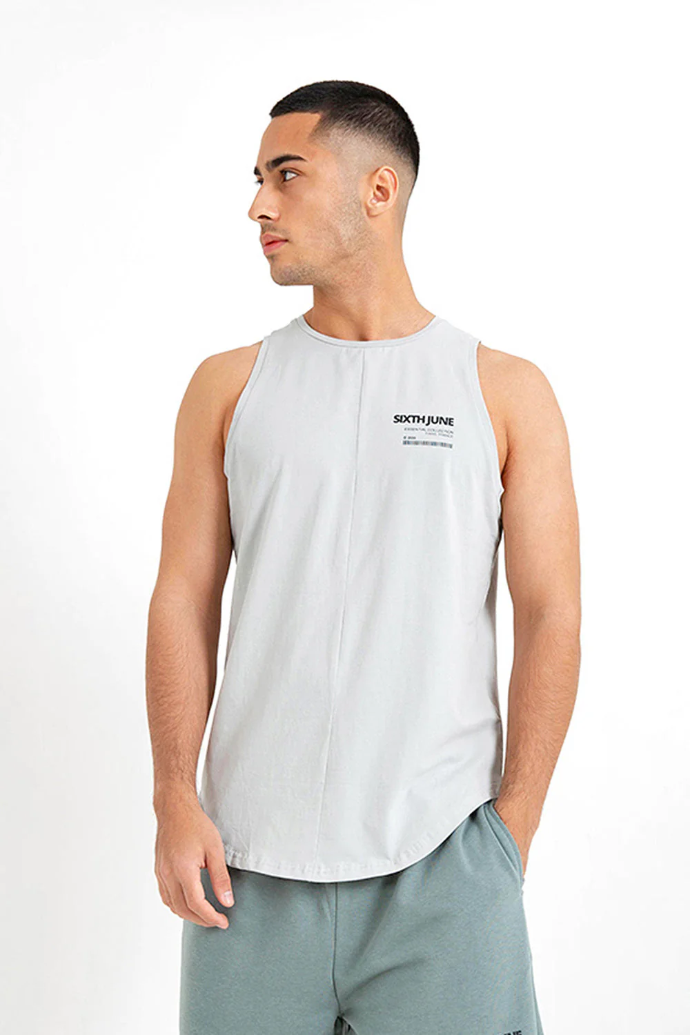 Débardeur barcode Vert
