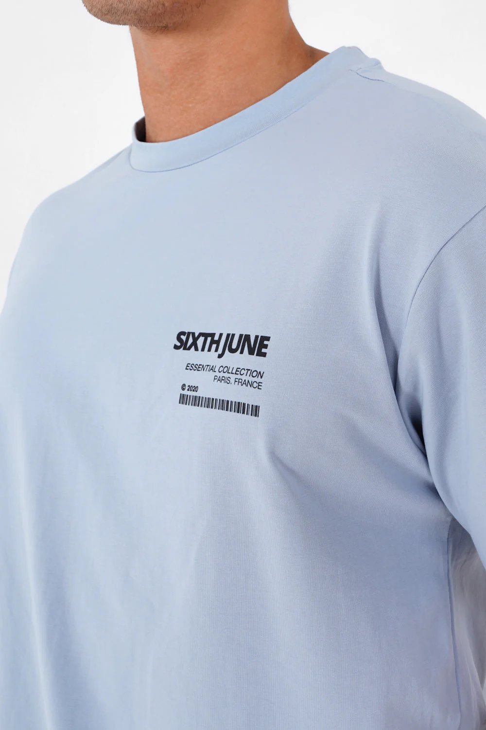 T-shirt barcode Bleu - Image 3