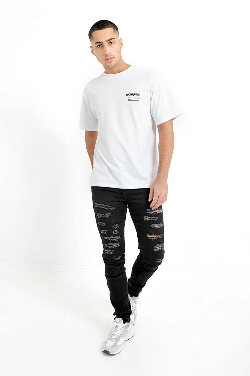 T-shirt barcode Blanc cassé - Image 2