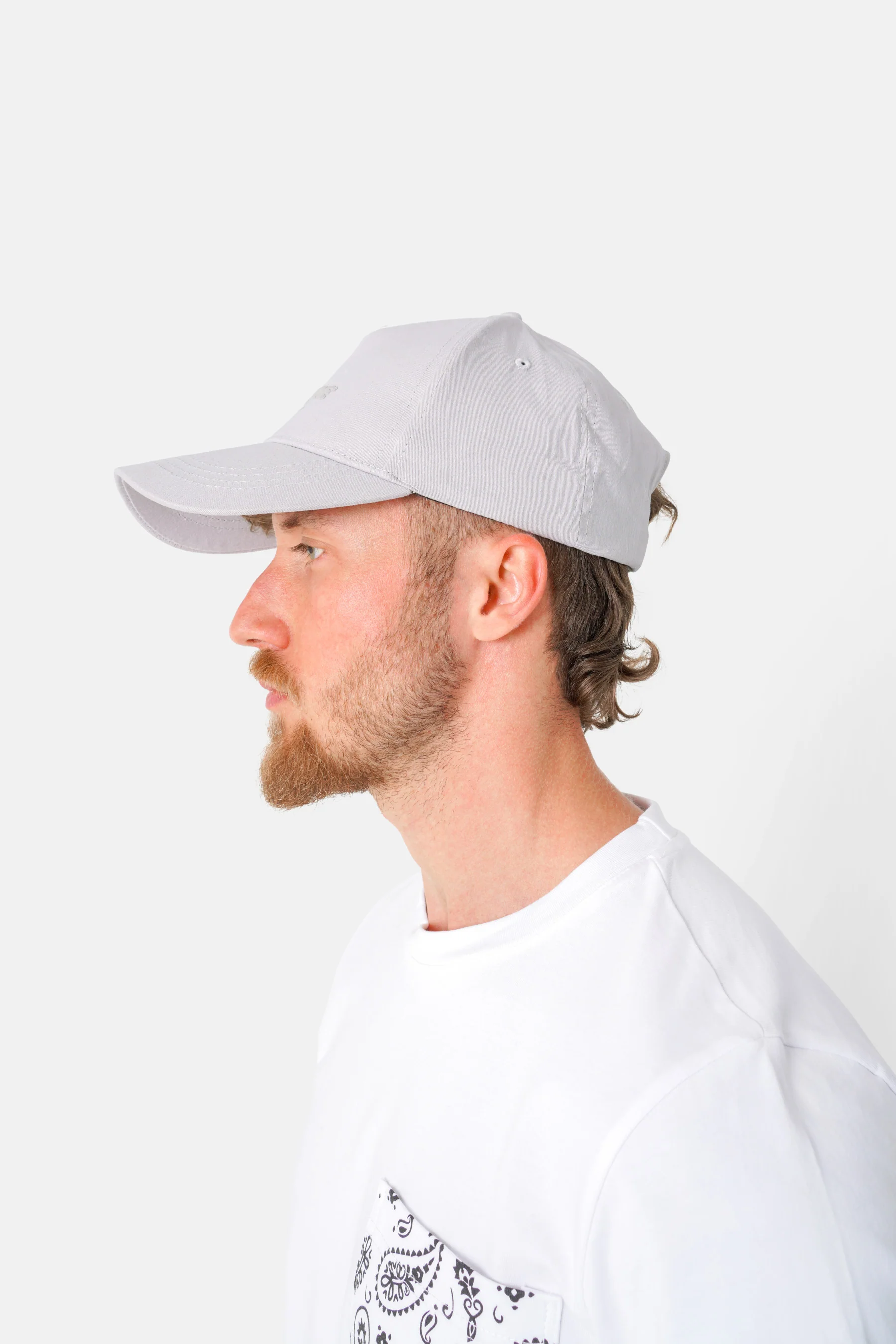 Casquette logo gommé Gris - Image 3