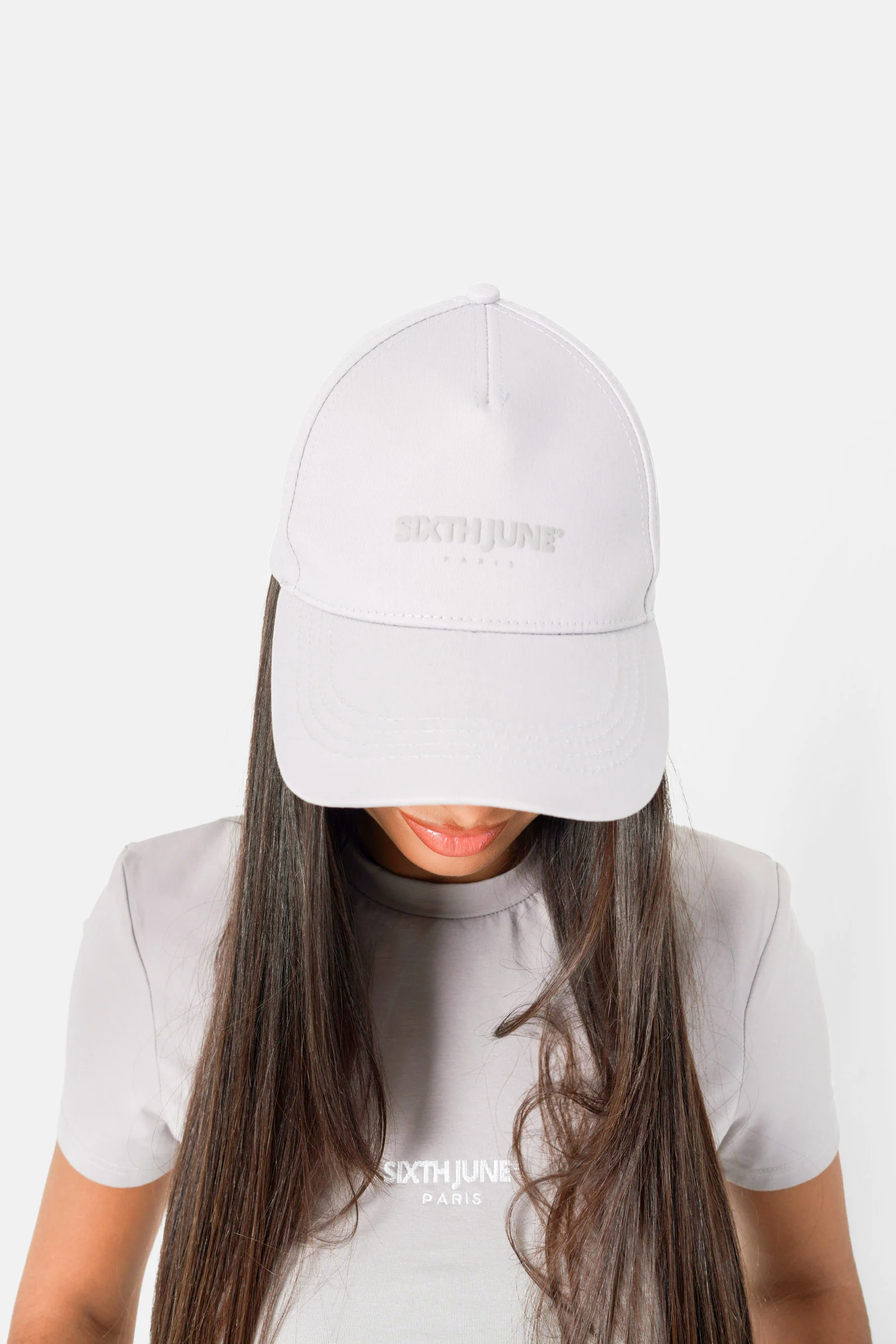 Casquette logo gommé Gris - Image 4