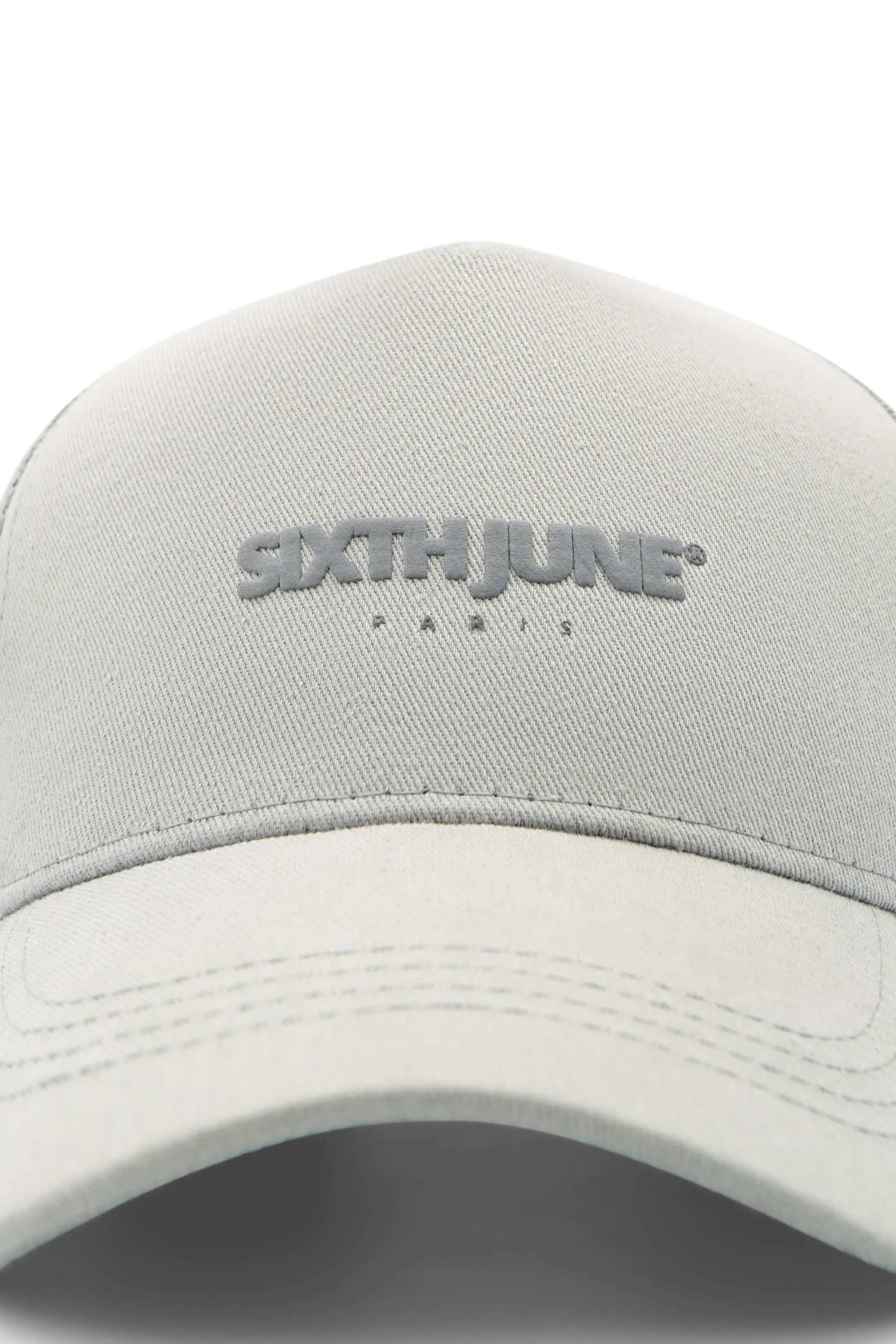 Casquette logo gommé Gris - Image 7