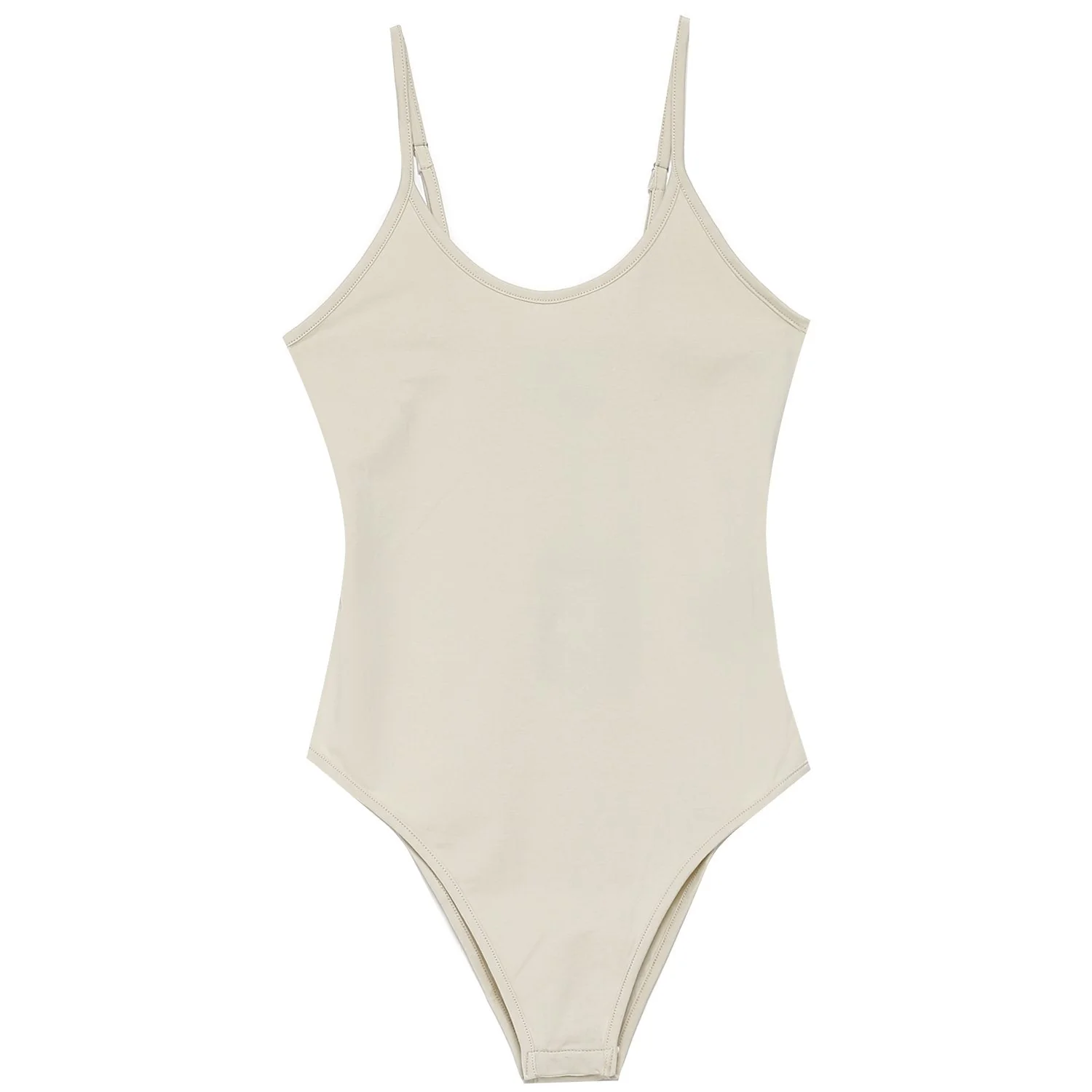 Body bretelles logo imprimé Beige - Image 2