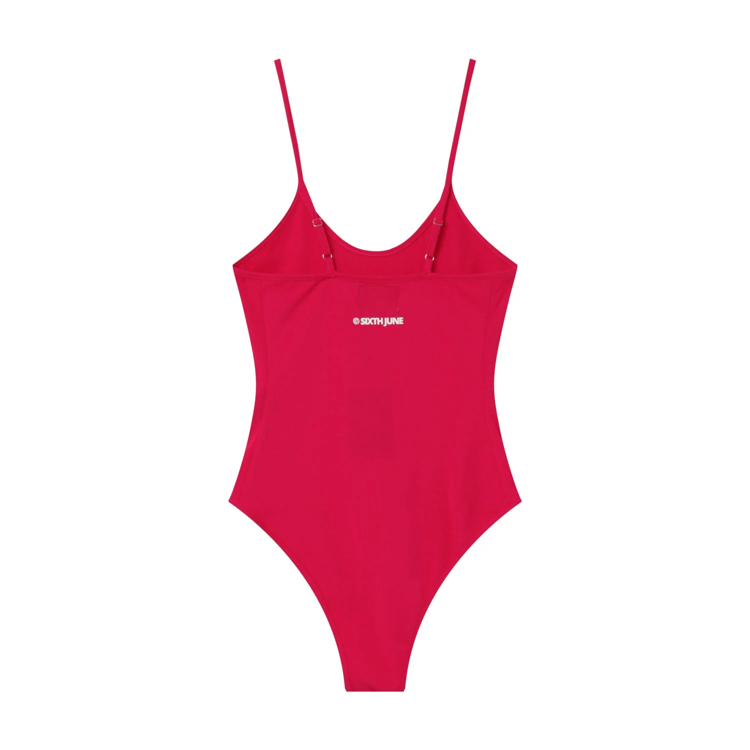 Body bretelles logo imprimé Rose foncé - Image 7