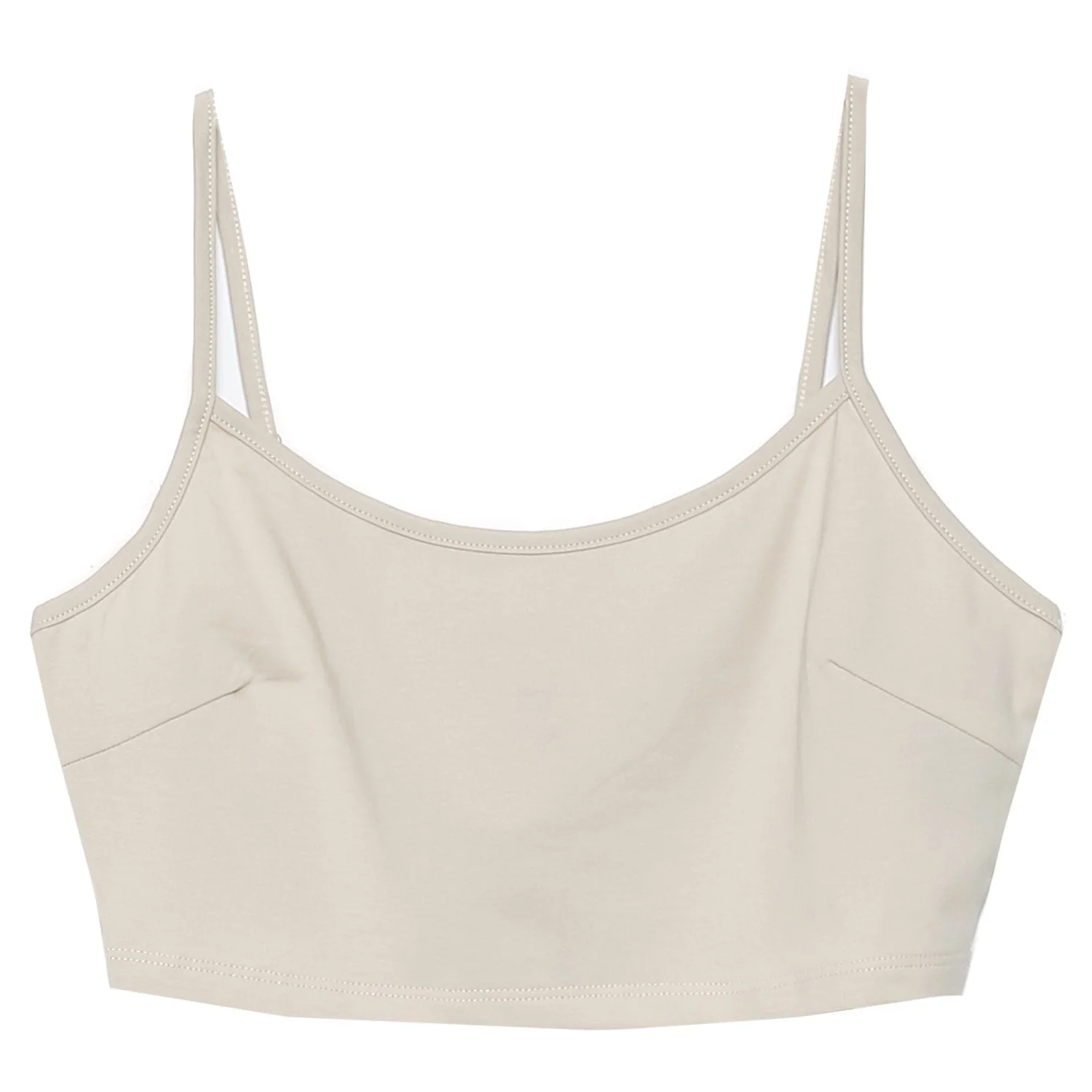 Brassière bretelles logo imprimé Beige clair - Image 6