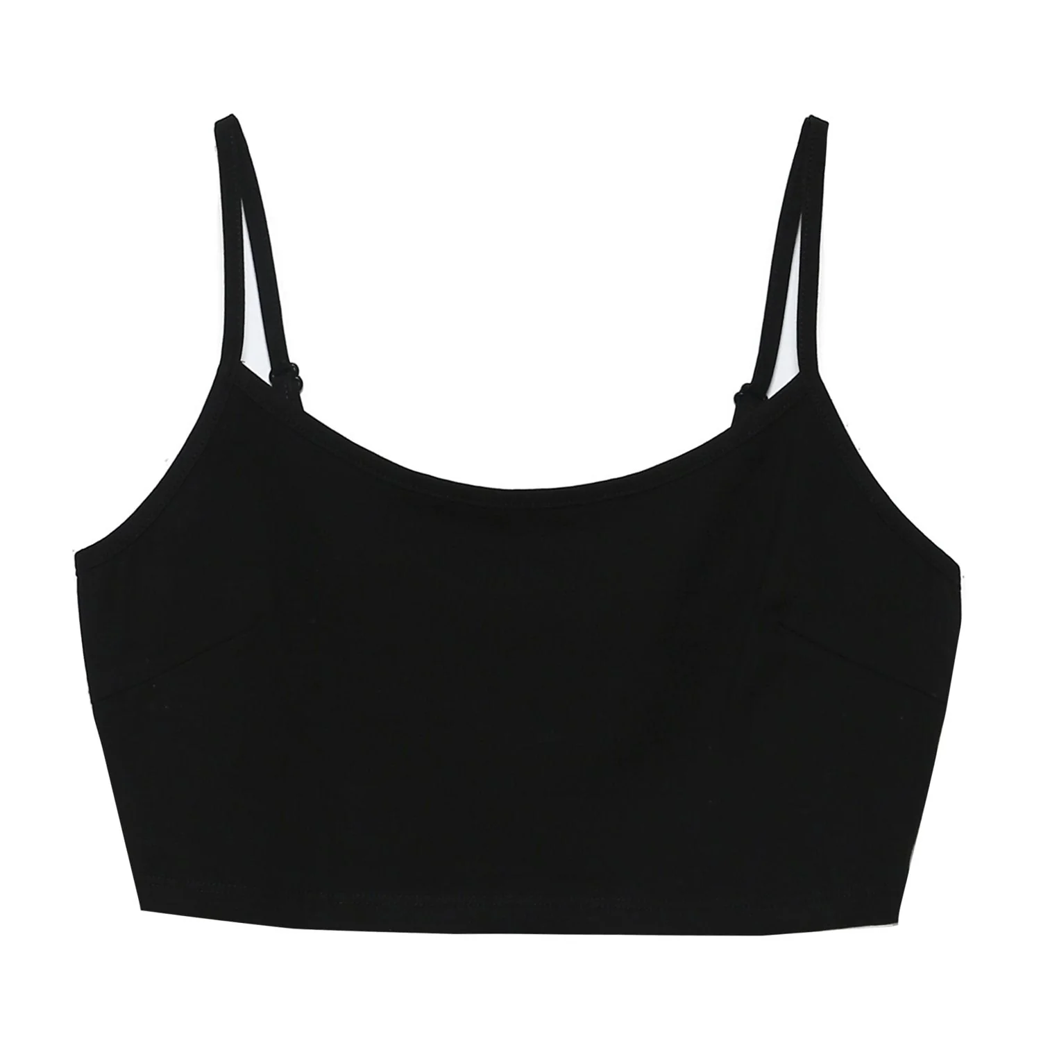 Brassière bretelles logo imprimé Noir - Image 6