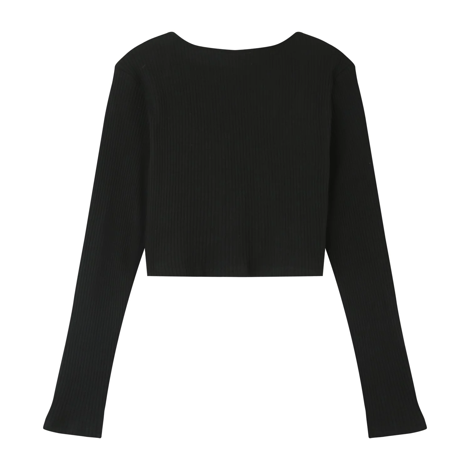 Top court ouverture bijou devant Noir - Image 9
