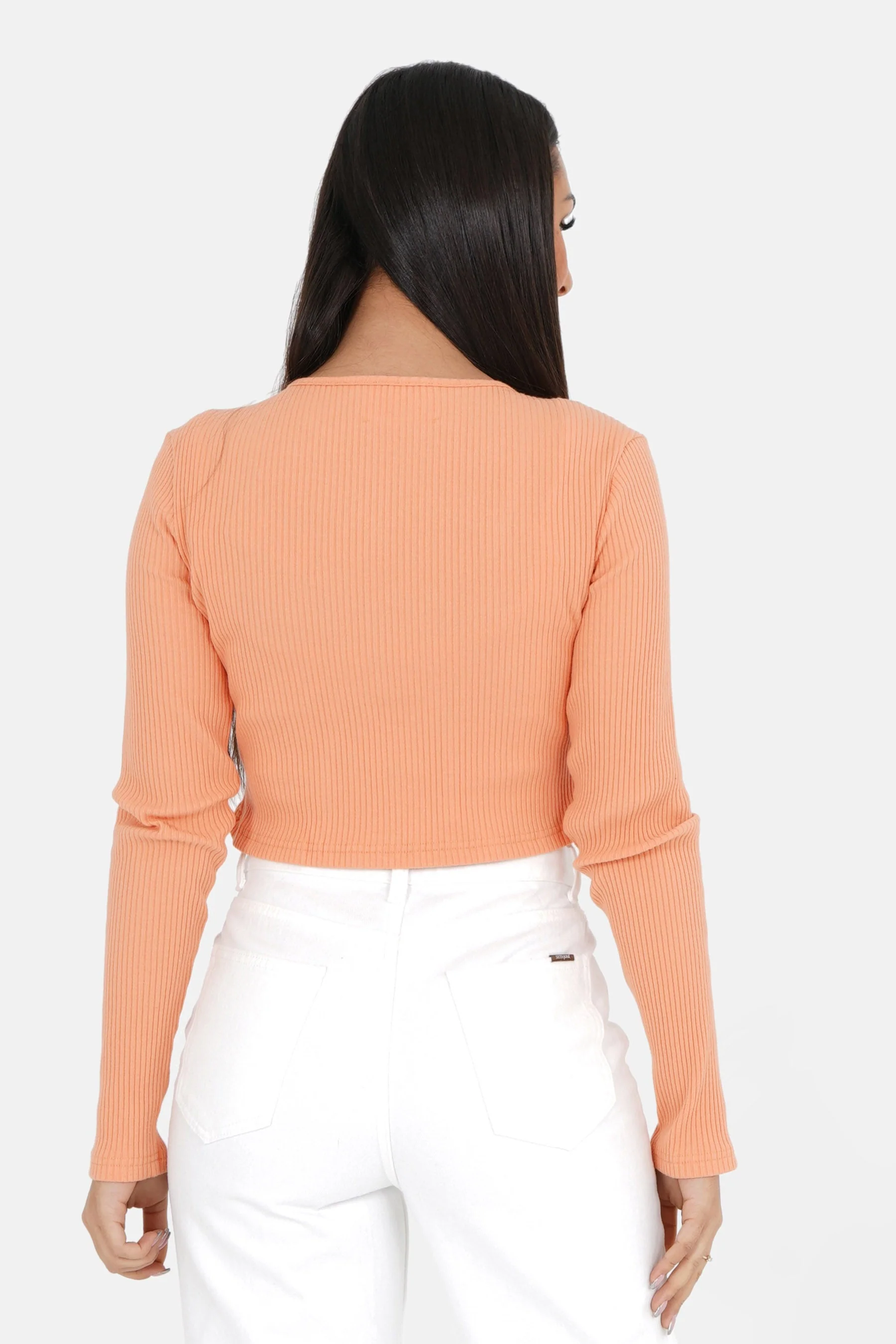 RIBBED jewel l/s top - Image 5