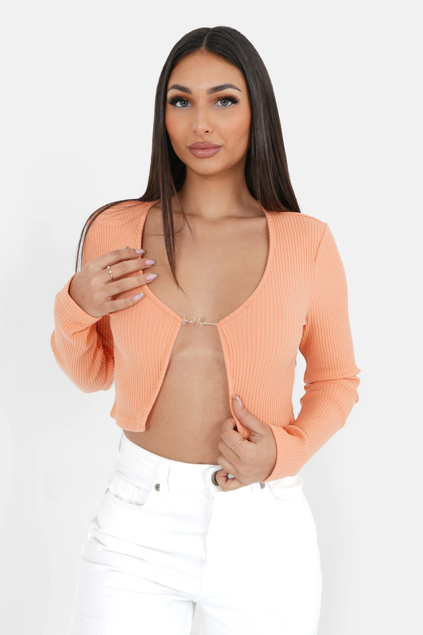 RIBBED jewel l/s top - Image 6