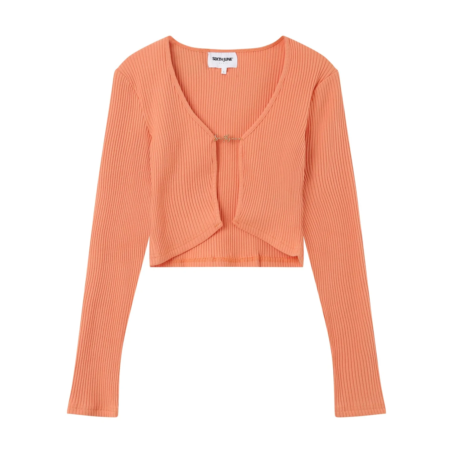 RIBBED jewel l/s top - Image 8