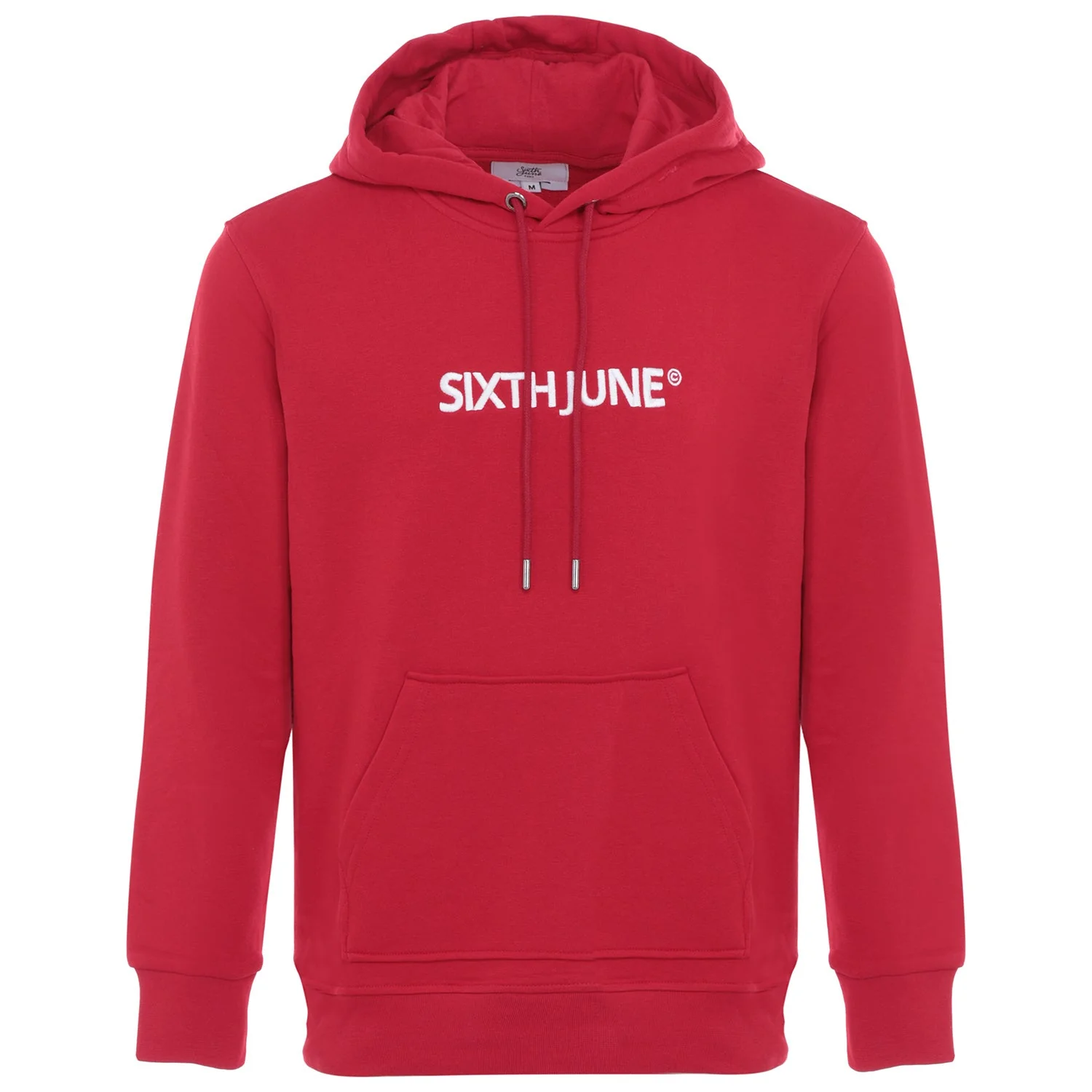 Sweatshirt capuche logo brodé Rouge - Image 8