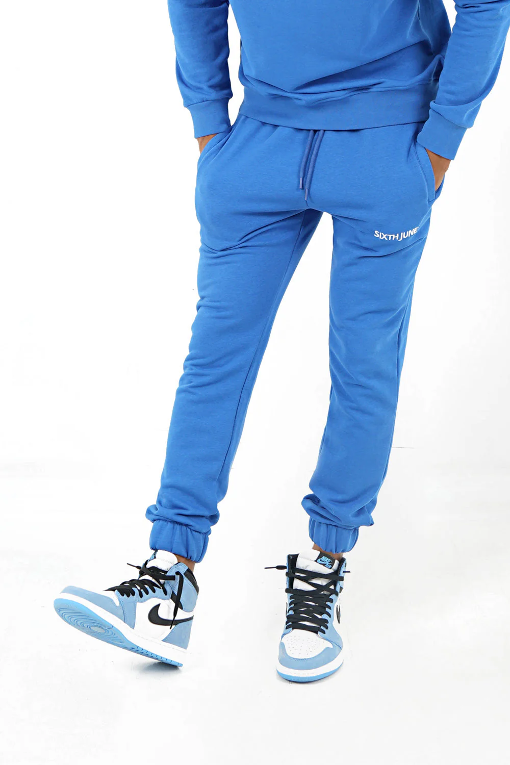Jogging soft logo brodé Bleu foncé