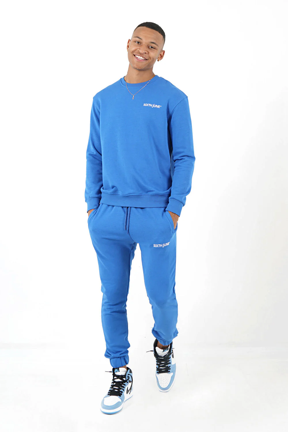 Jogging soft logo brodé Bleu foncé - Image 2