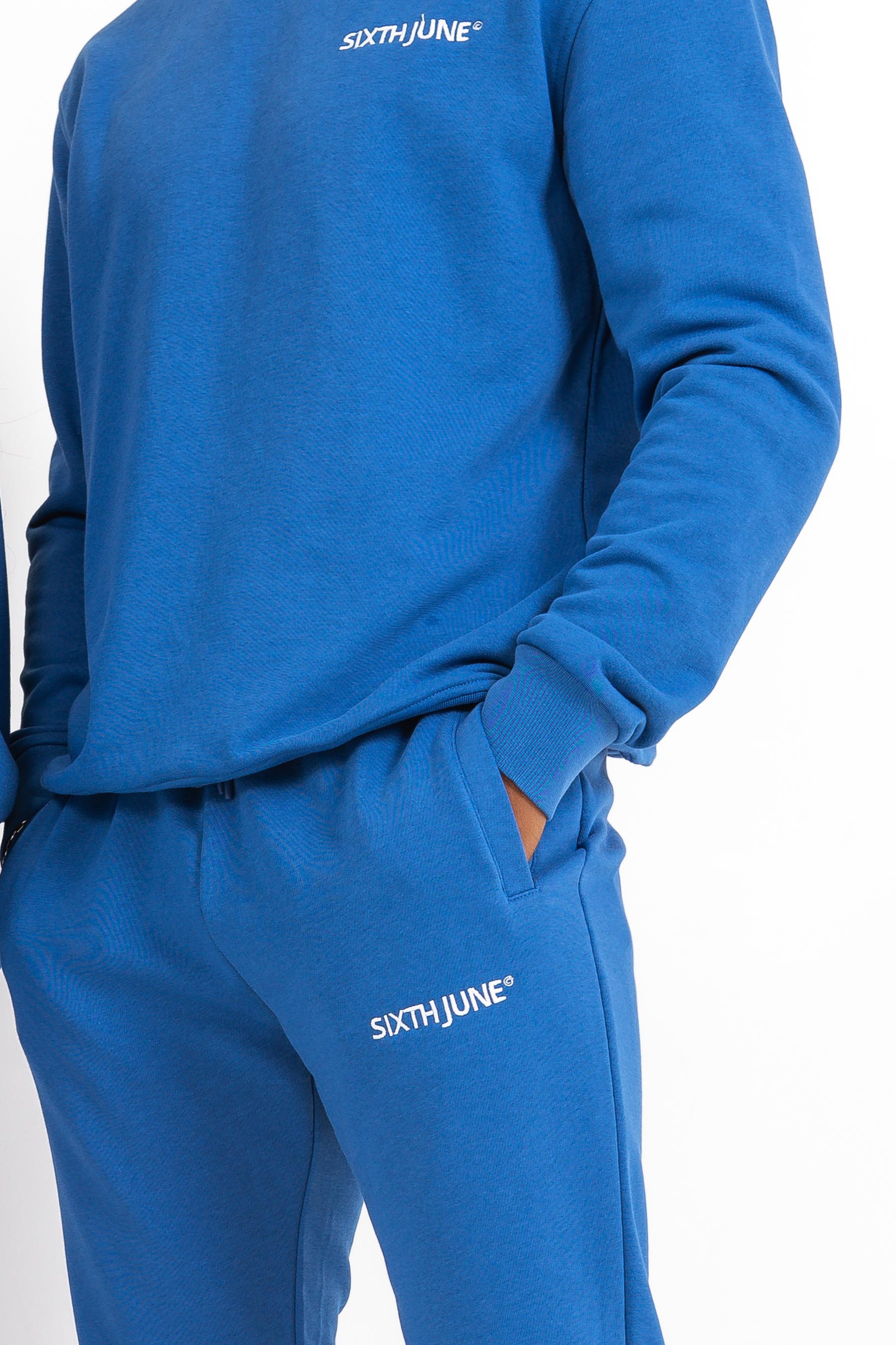 Jogging soft logo brodé Bleu foncé - Image 3