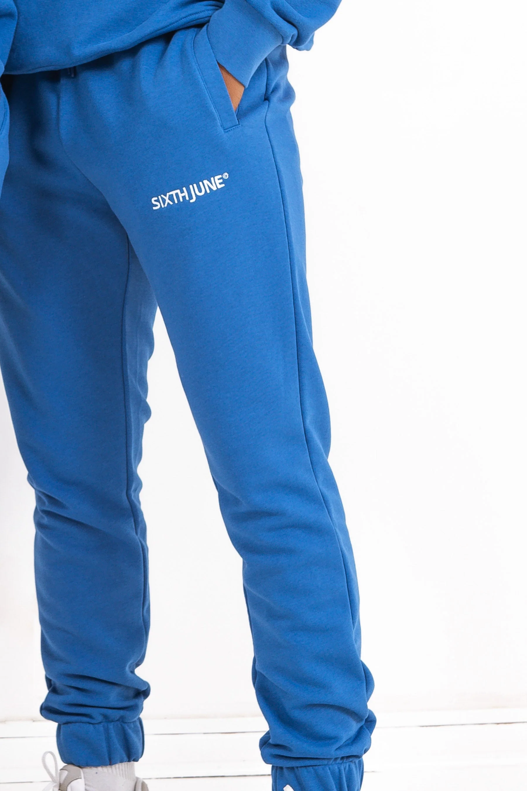Jogging soft logo brodé Bleu foncé - Image 4