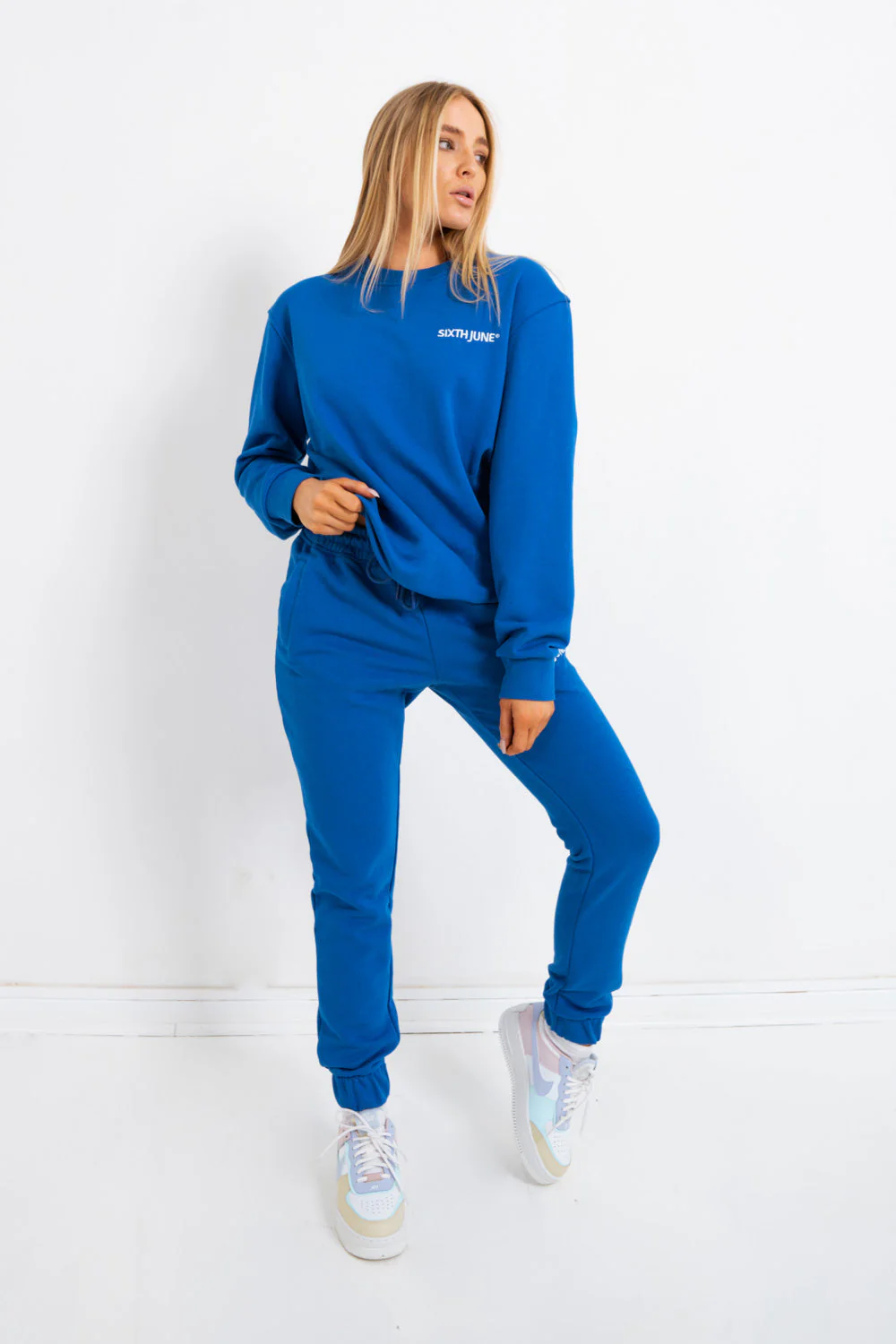 Jogging soft logo brodé Bleu foncé - Image 6