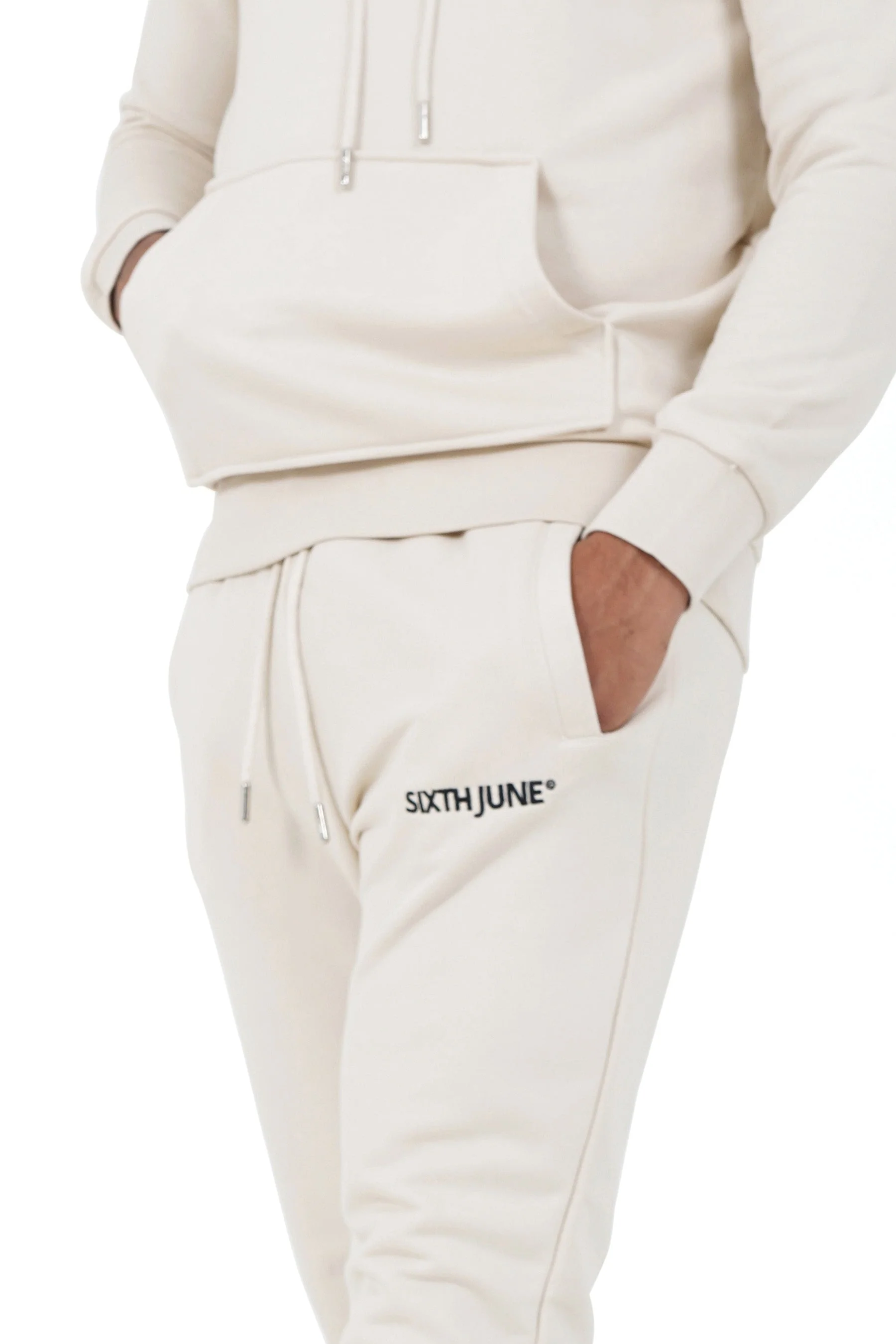 Jogging soft logo brodé Beige clair - Image 3