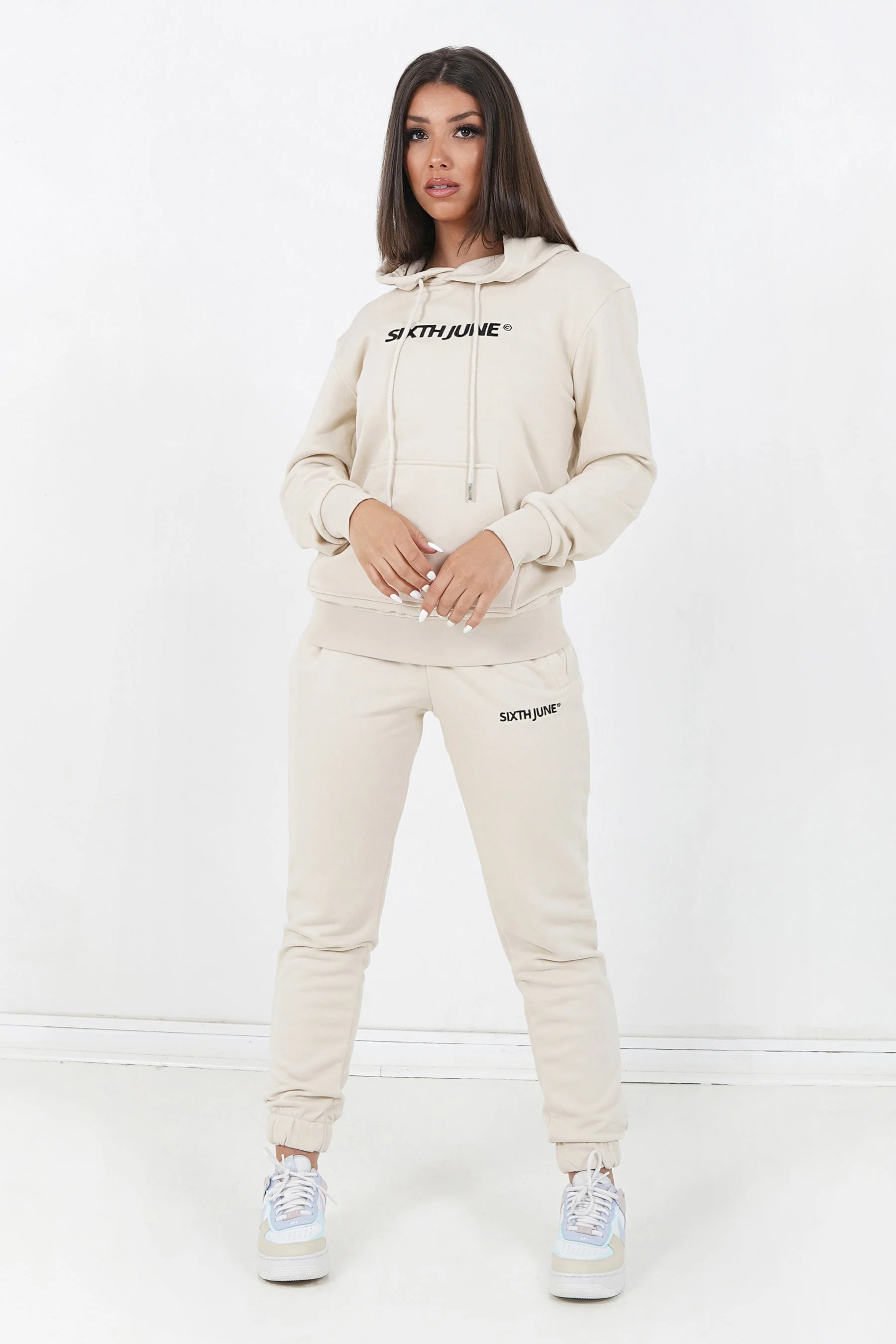 Jogging soft logo brodé Beige clair - Image 6