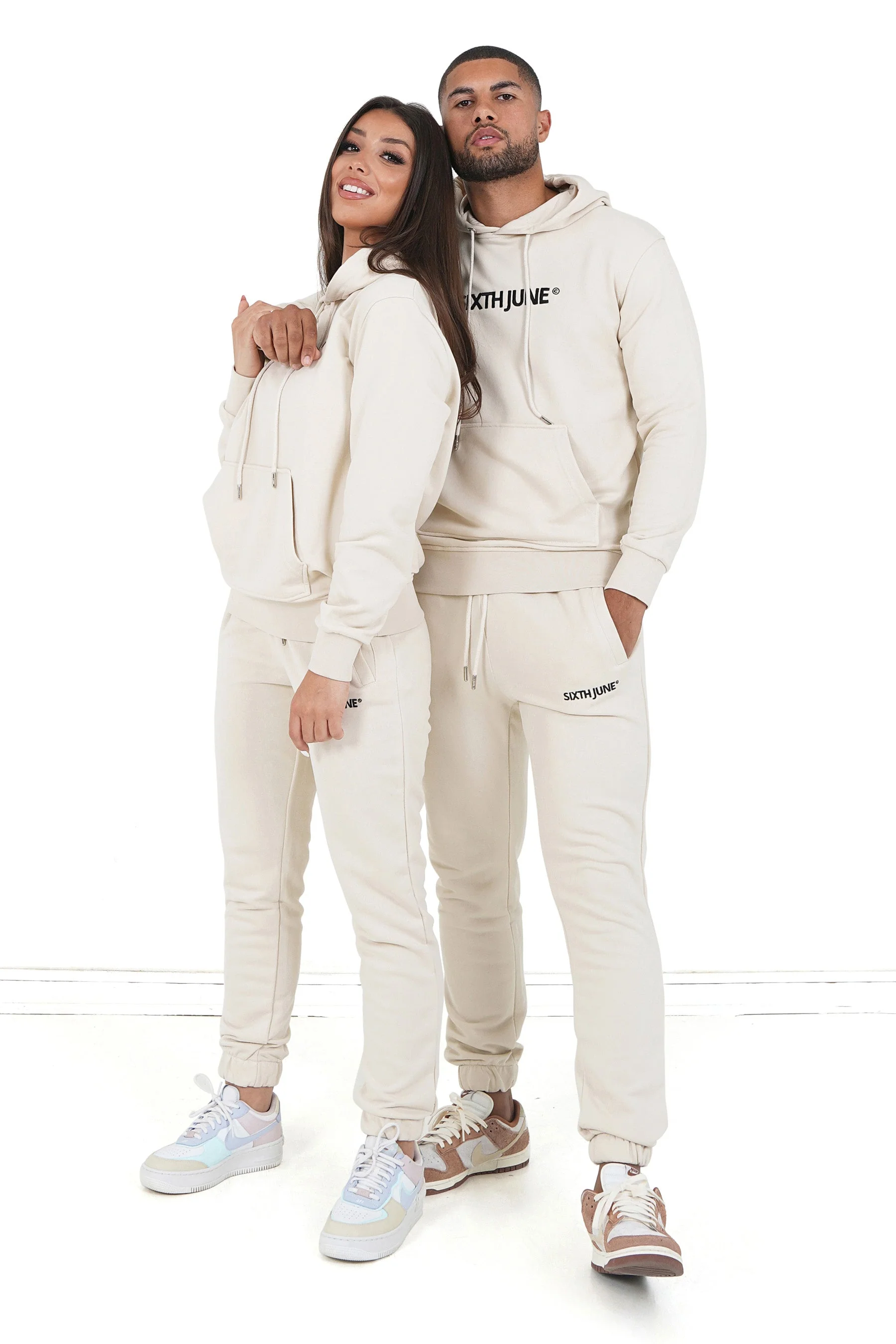 Jogging soft logo brodé Beige clair - Image 7