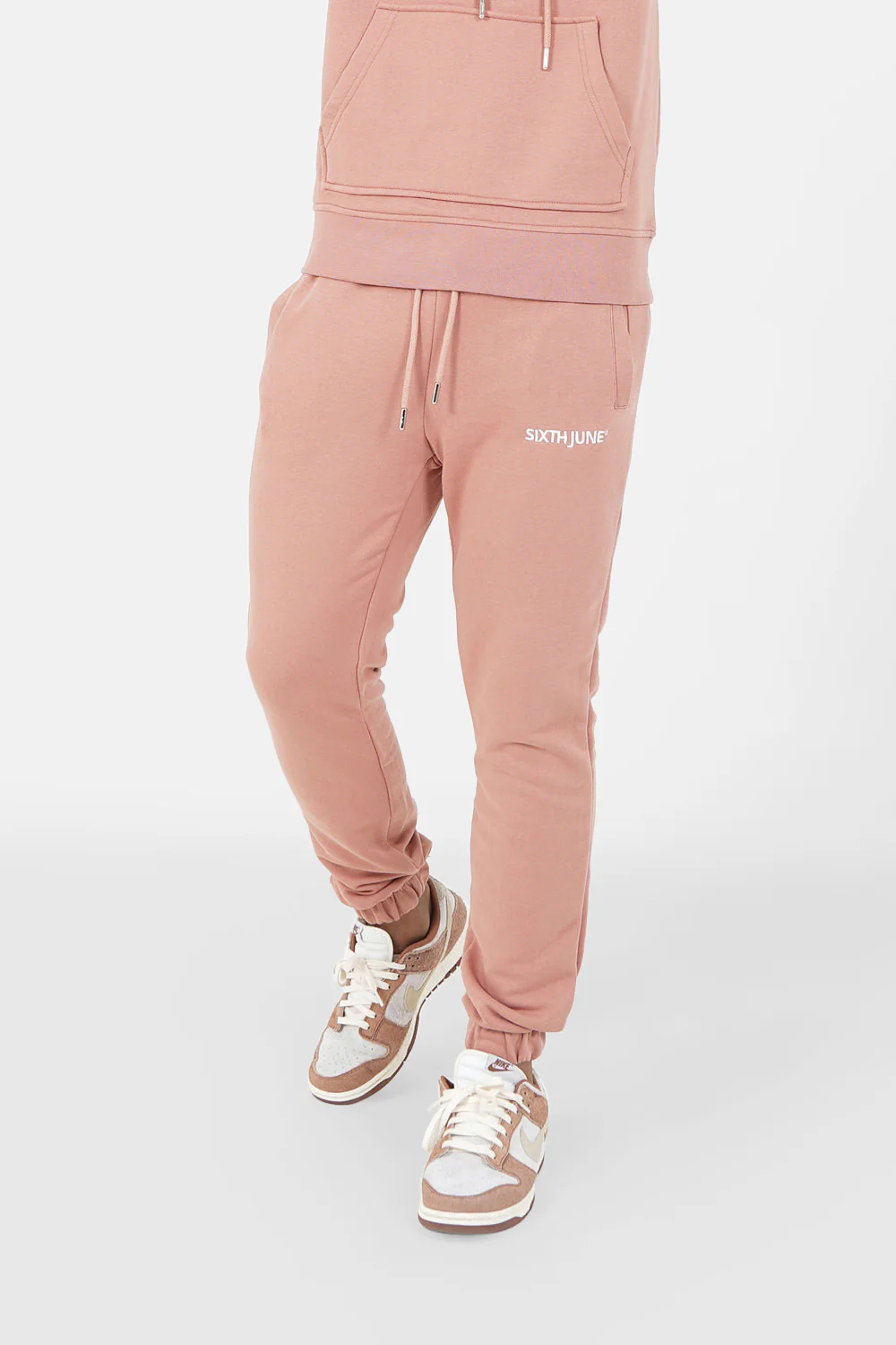 Jogging soft logo brodé Rose