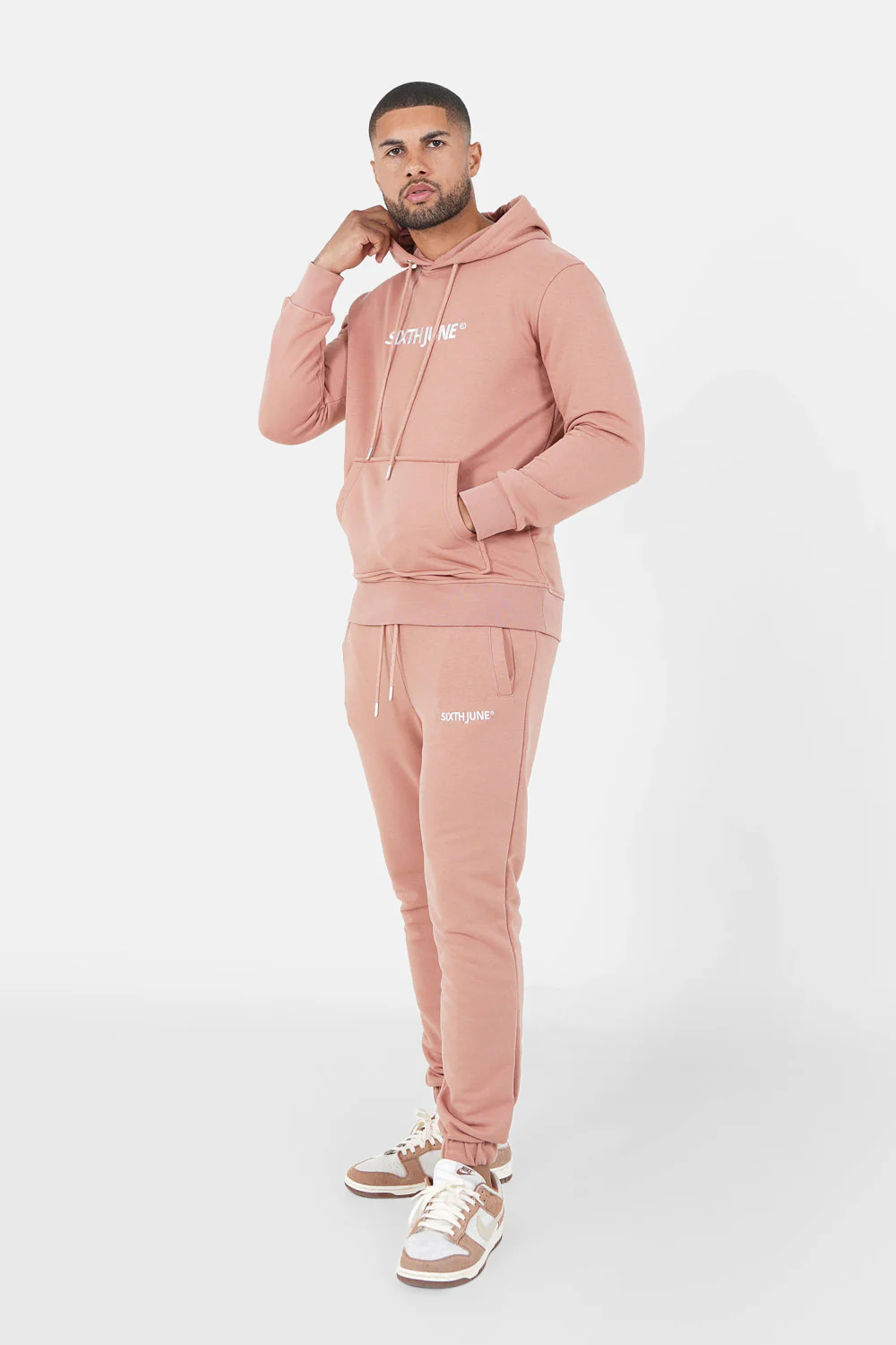 Jogging soft logo brodé Rose - Image 2