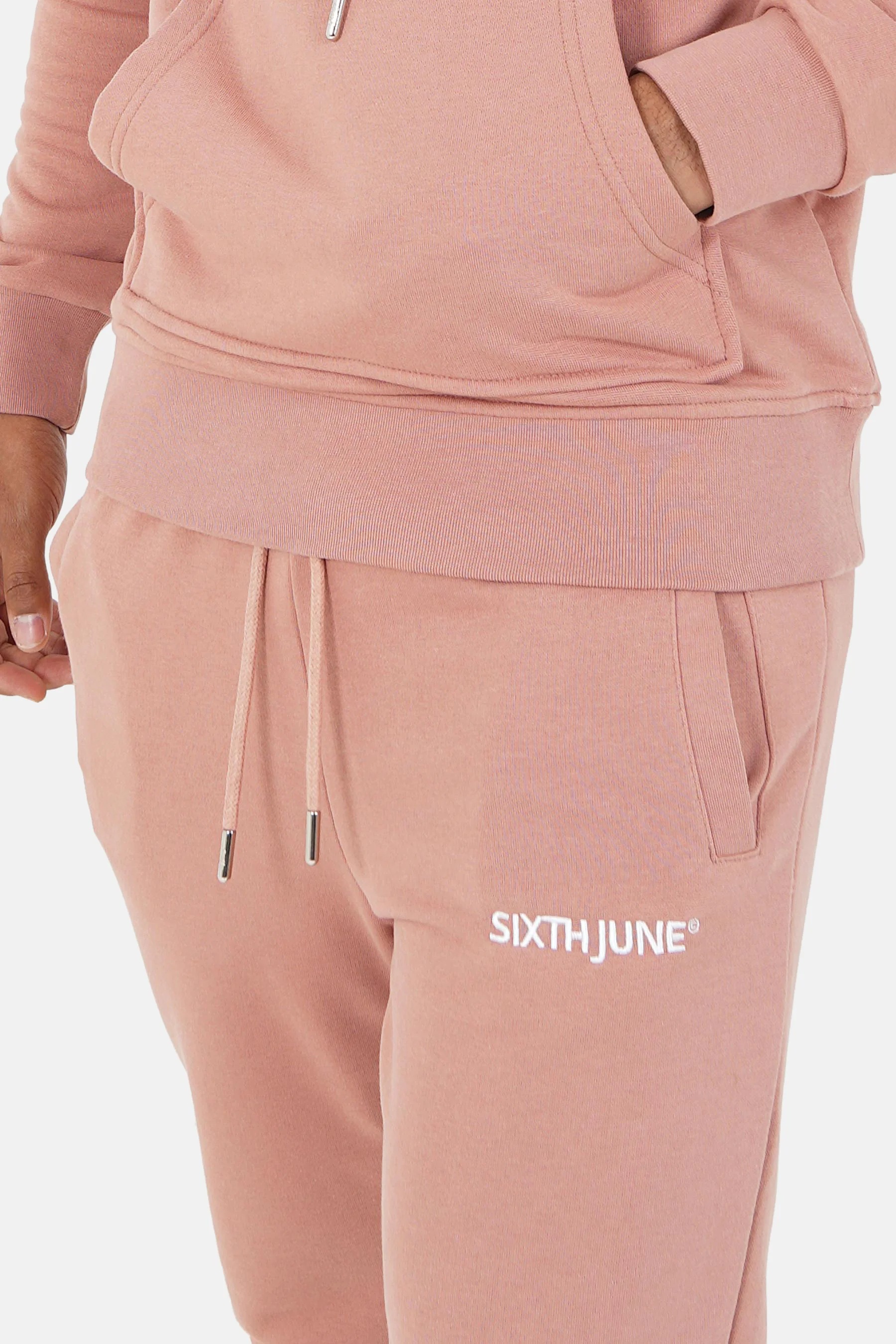 Jogging soft logo brodé Rose - Image 3