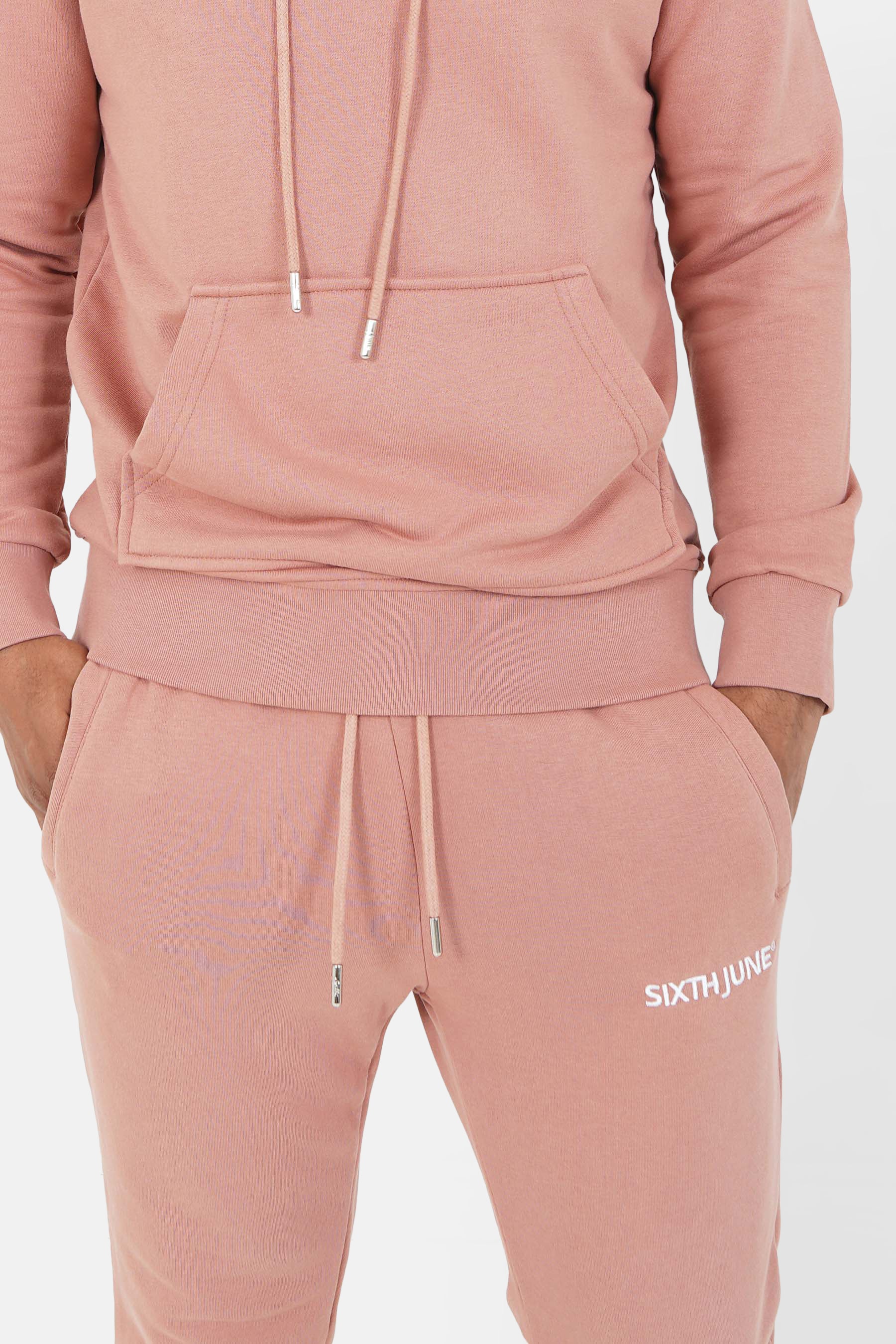 Jogging soft logo brodé Rose - Image 4