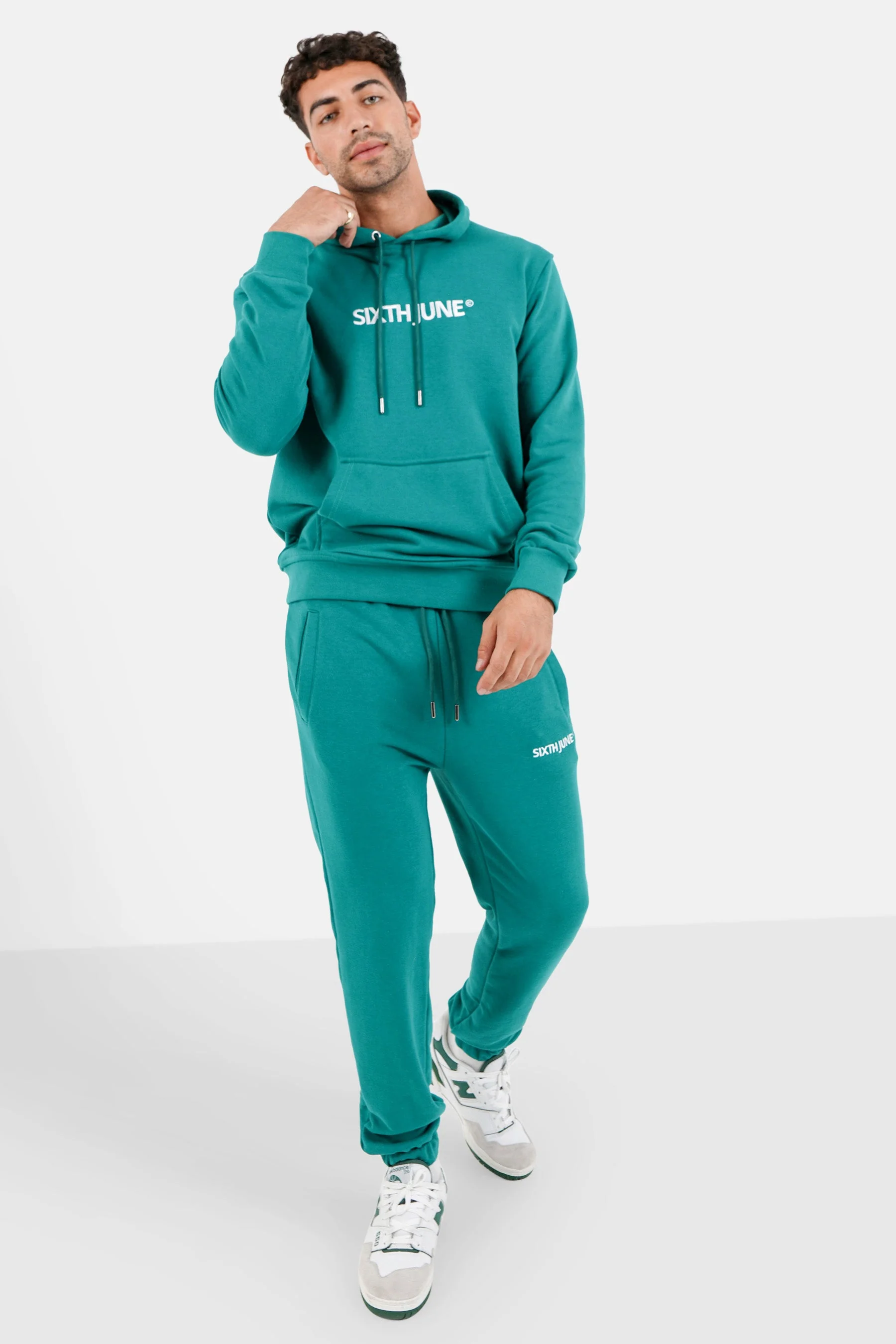 Jogging soft logo brodé Vert foncé - Image 2