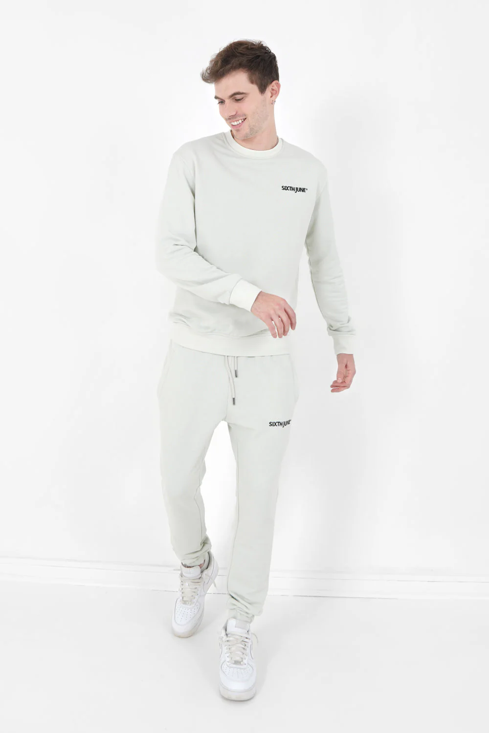 Jogging soft logo brodé Vert clair - Image 2
