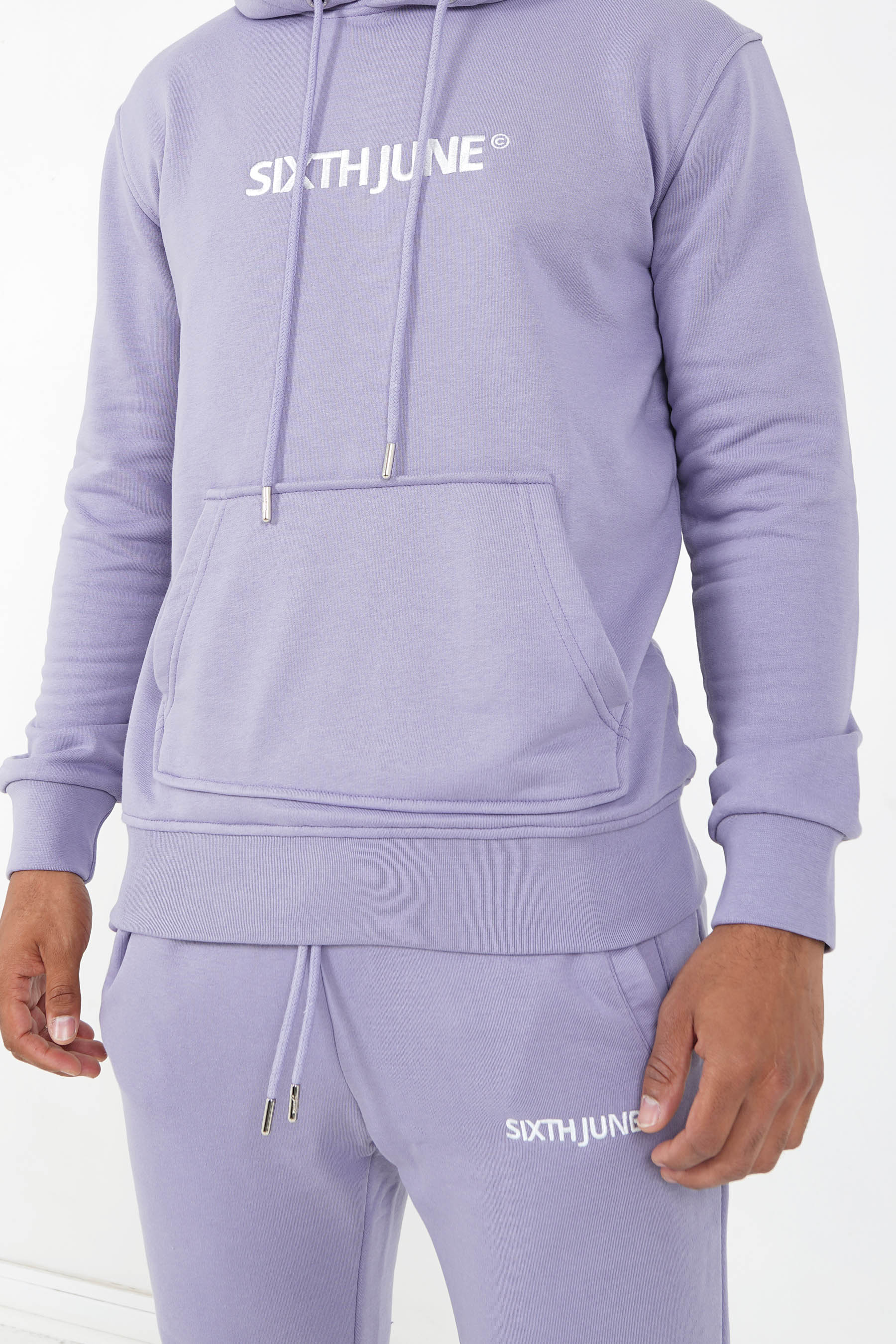Jogging soft logo brodé Violet - Image 3