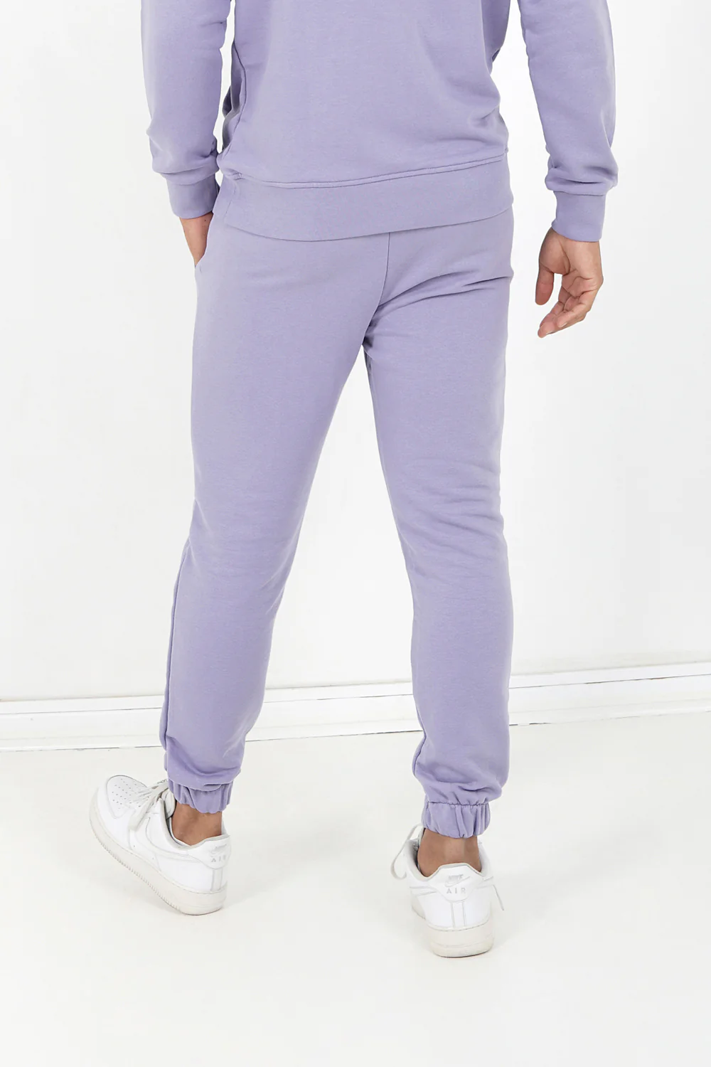 Jogging soft logo brodé Violet - Image 5