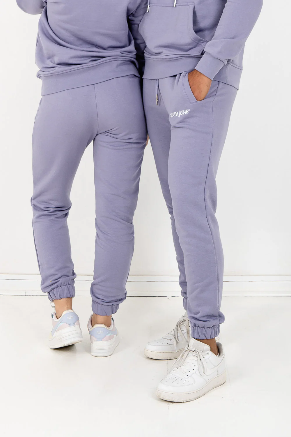 Jogging soft logo brodé Violet - Image 7