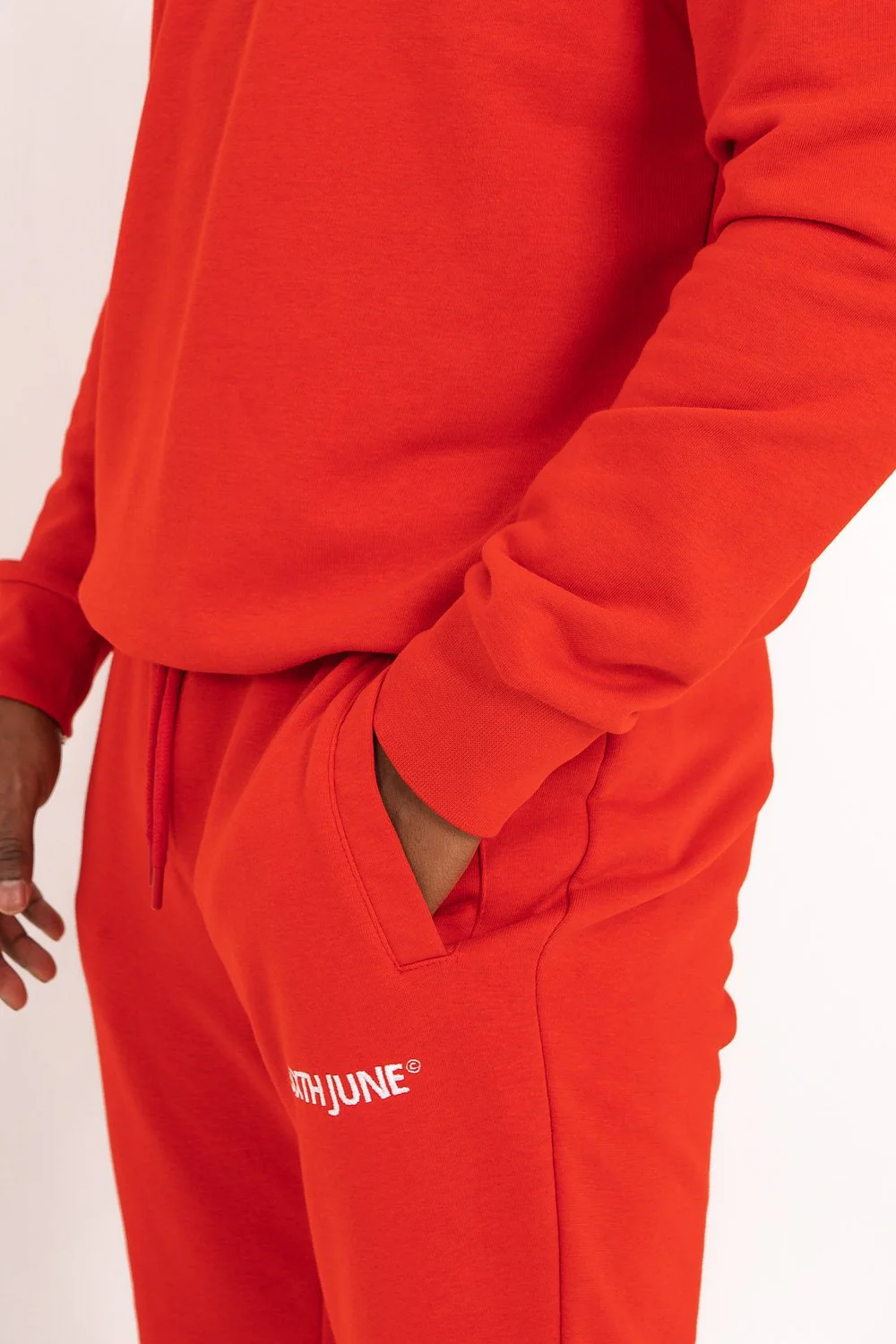 Jogging soft logo brodé Rouge - Image 3