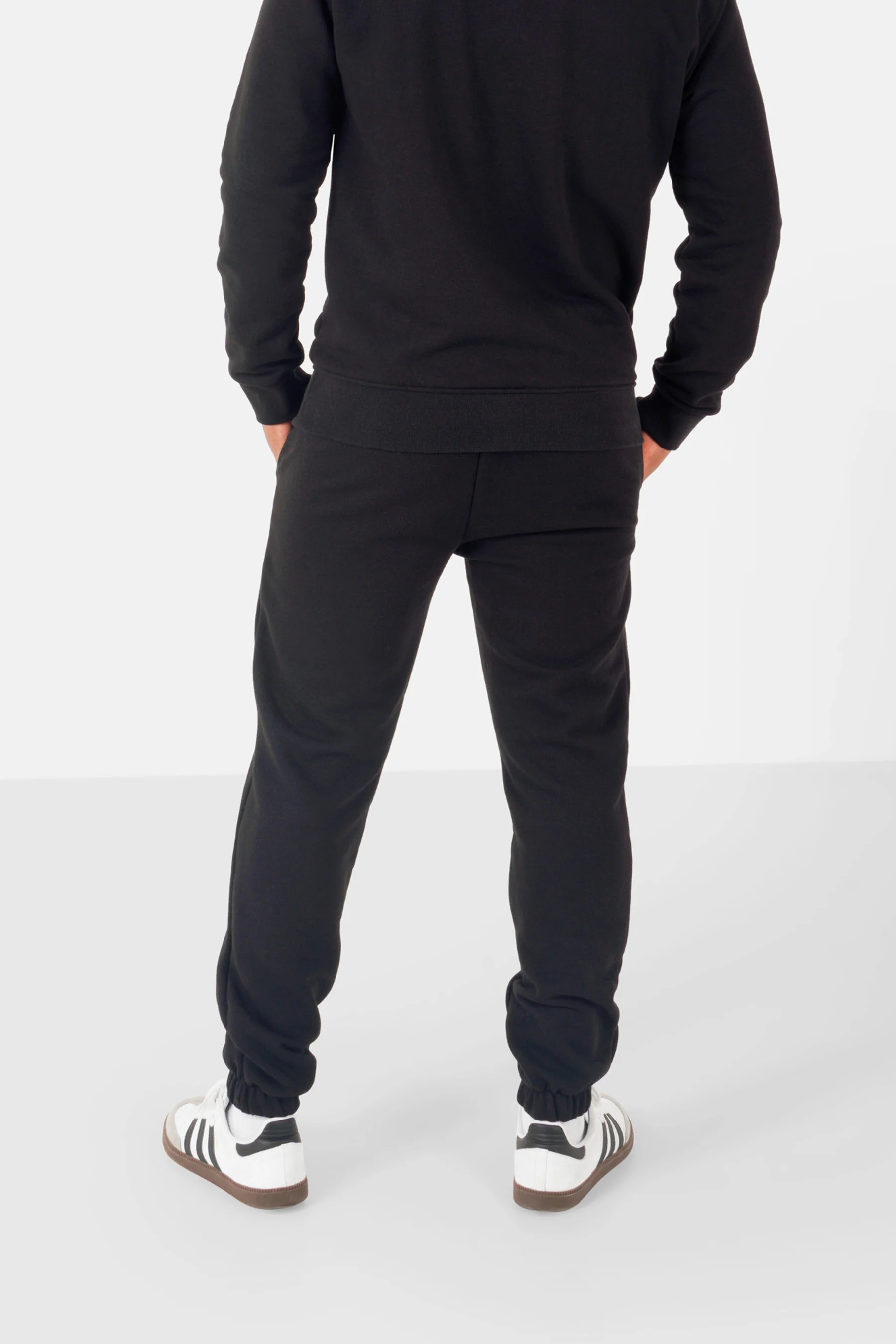 Jogging soft logo brodé Noir - Image 4