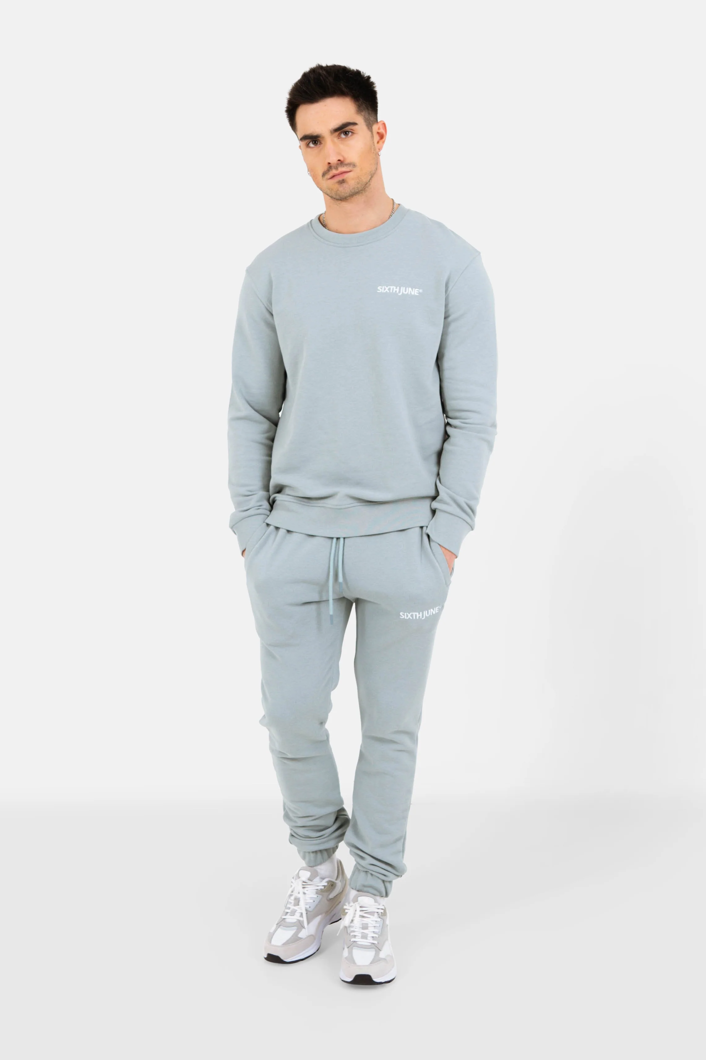 Jogging soft logo brodé Bleu - Image 2