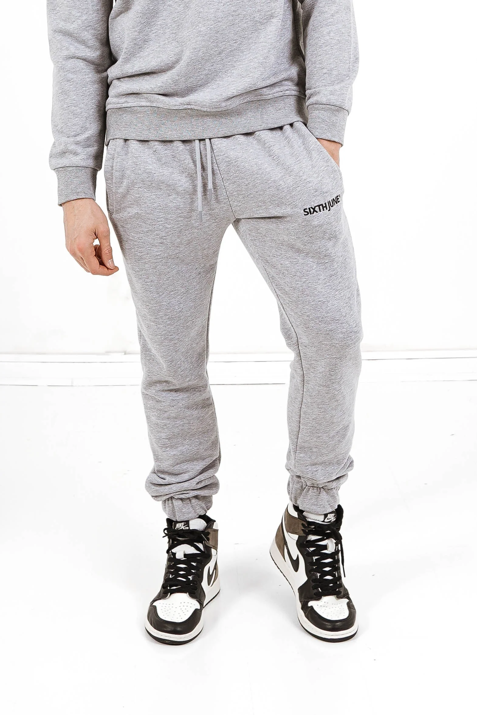 Jogging soft logo brodé Gris