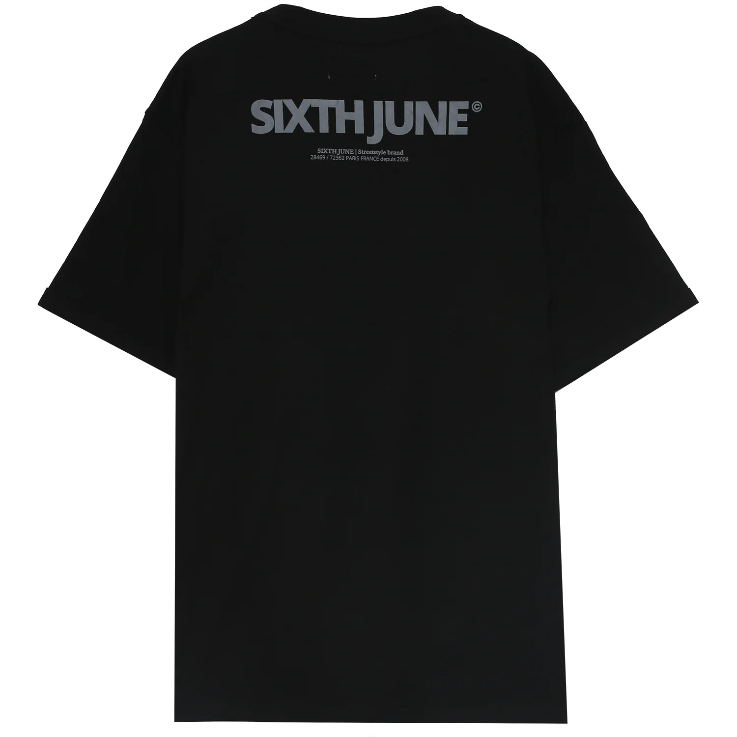 T-shirt basique logo manches noir - Image 6