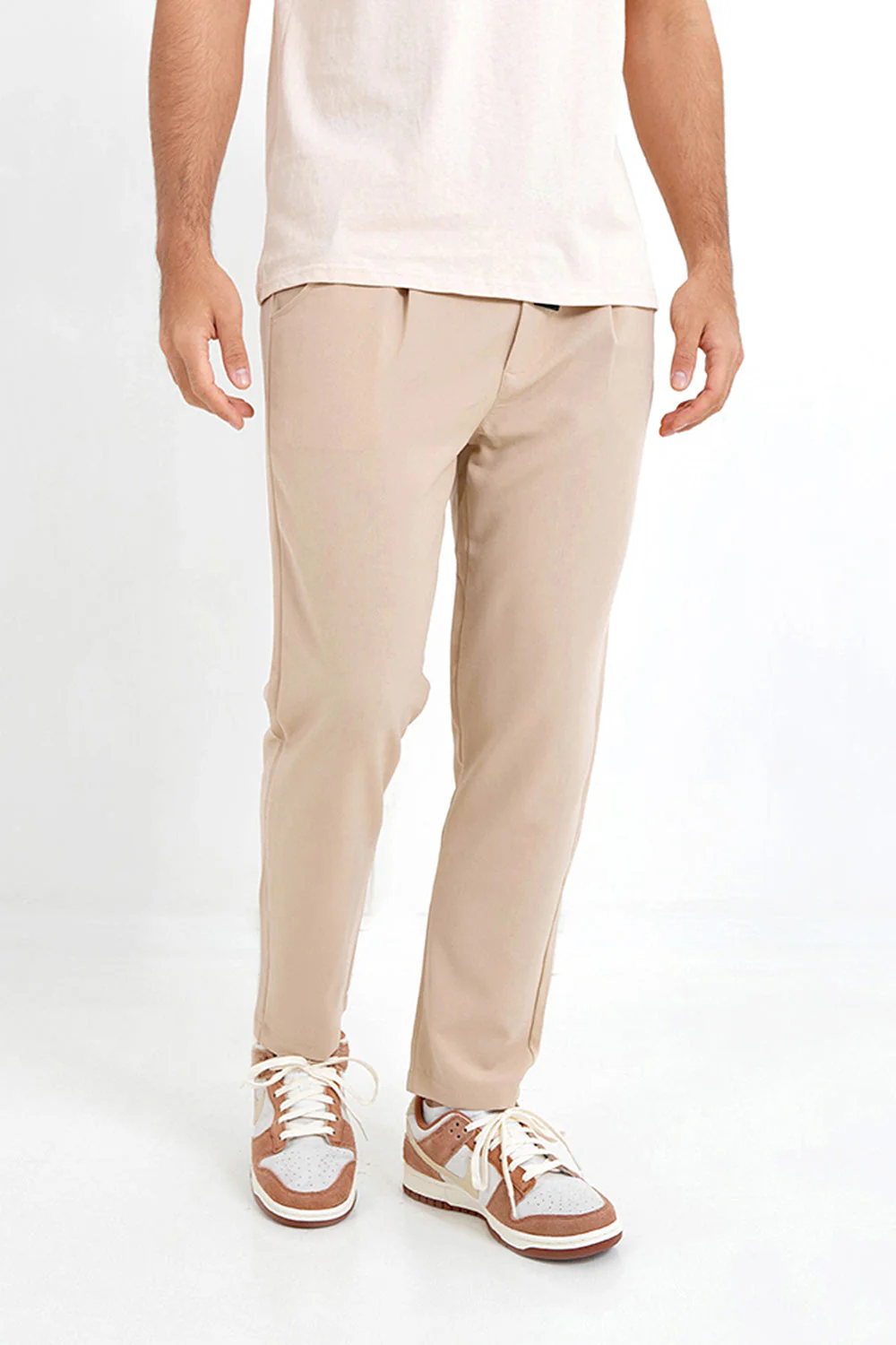 Pantalon pince Beige