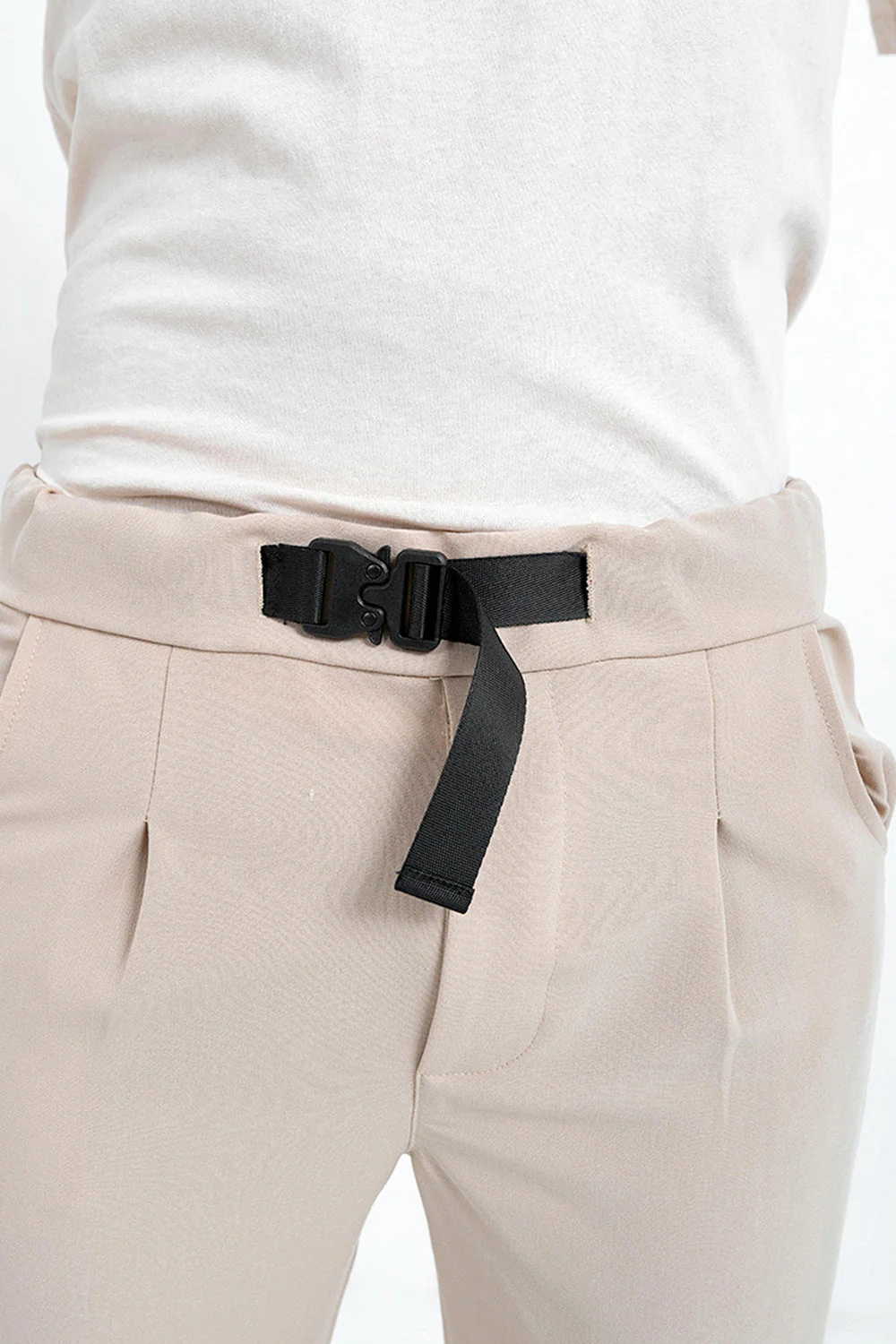 Pantalon pince Beige - Image 3