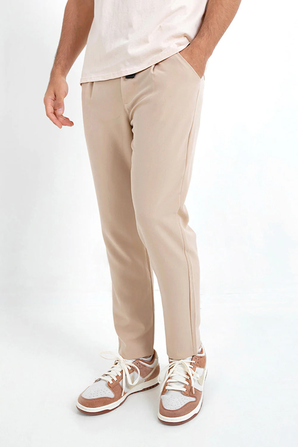 Pantalon pince Beige - Image 4
